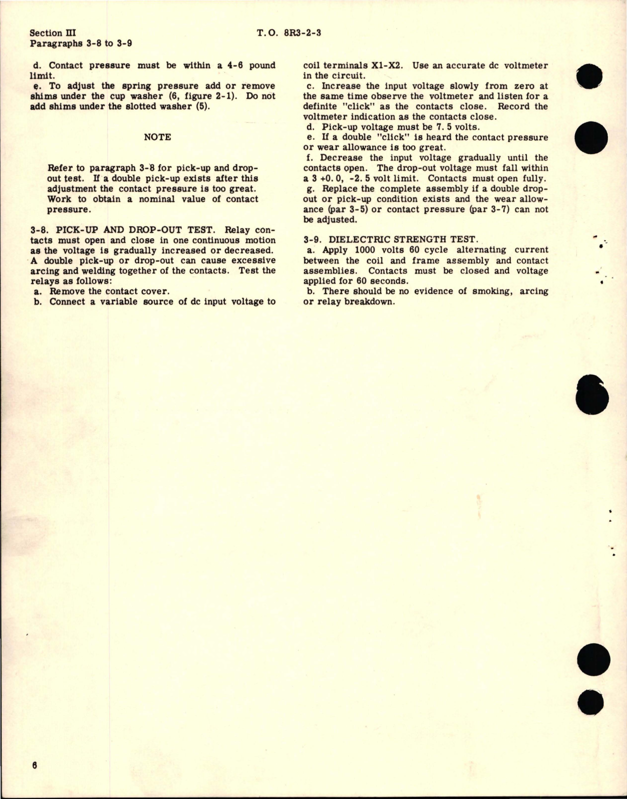 Sample page 8 from AirCorps Library document: Overhaul Instructions for Relays - 6041H Series