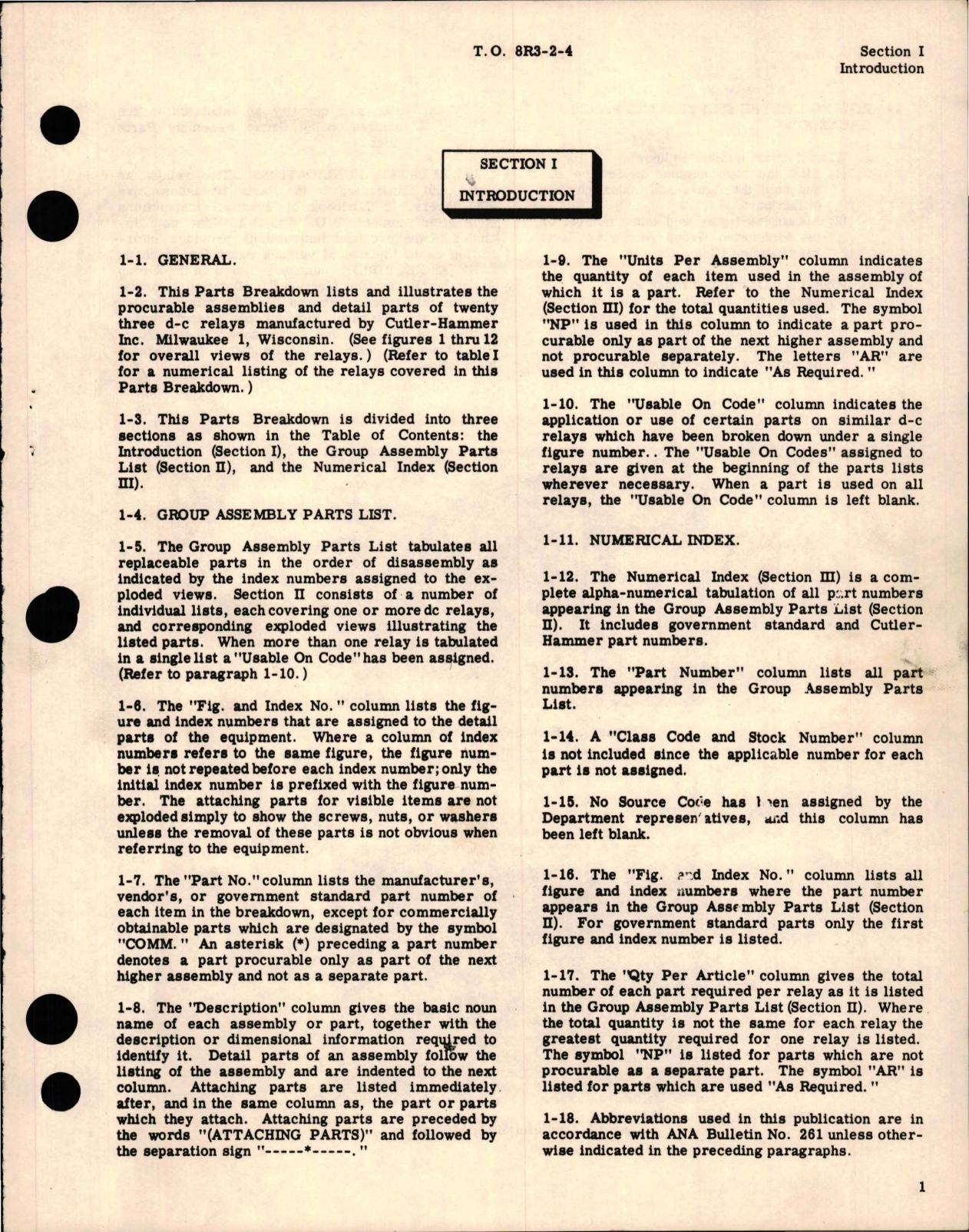 Sample page 5 from AirCorps Library document: Illustrated Parts Breakdown for Relays - 6041H Series