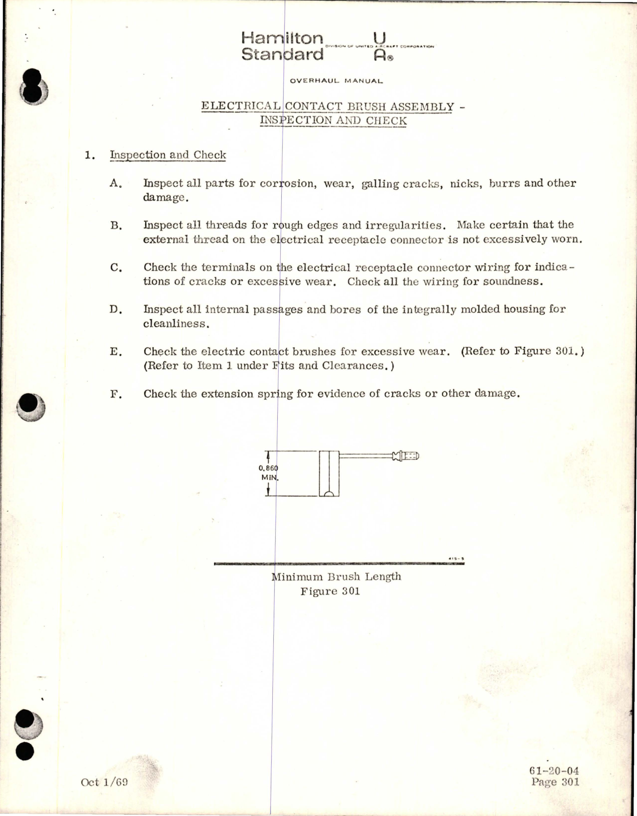 Sample page 5 from AirCorps Library document: Overhaul Manual for Electrical Contact Brush Assembly Description and Operation 