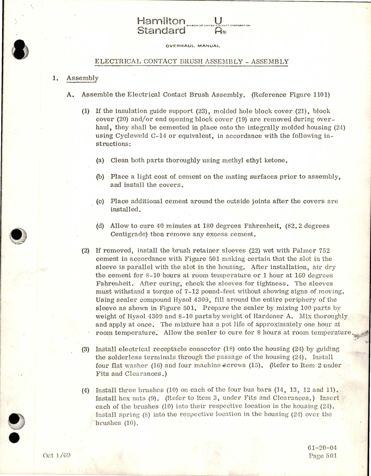 Sample page 7 from AirCorps Library document: Overhaul Manual for Electrical Contact Brush Assembly Description and Operation 