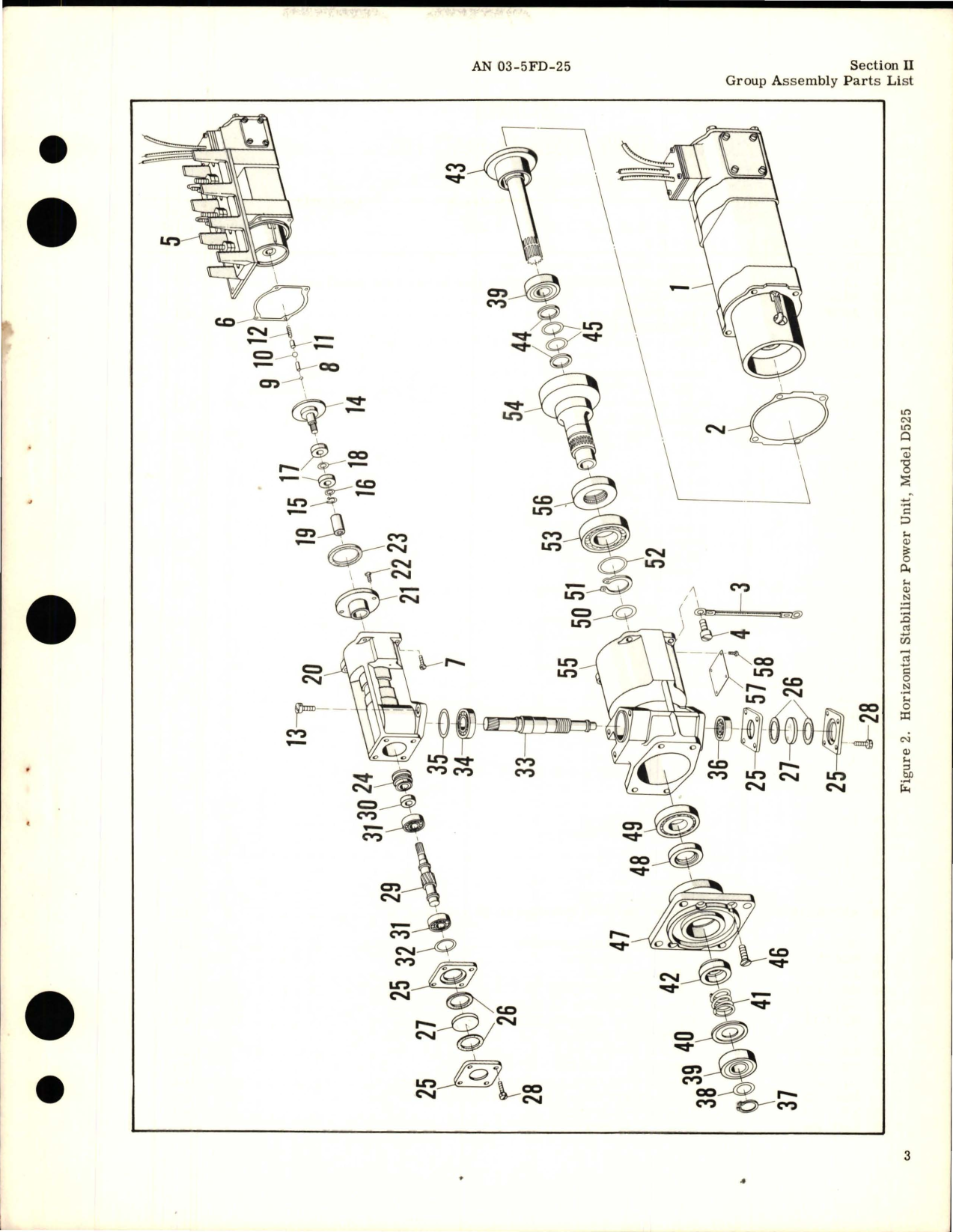 Sample page 5 from AirCorps Library document: Parts Catalog for Horizontal Stabilizer Power Unit - Model D525 