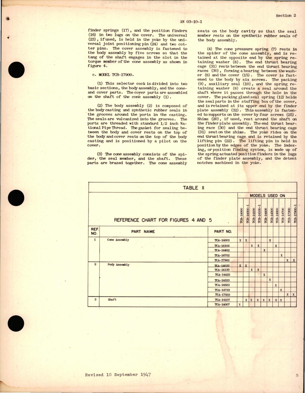 Sample page 9 from AirCorps Library document: Parts Catalog for Fuel Line Selector Cock