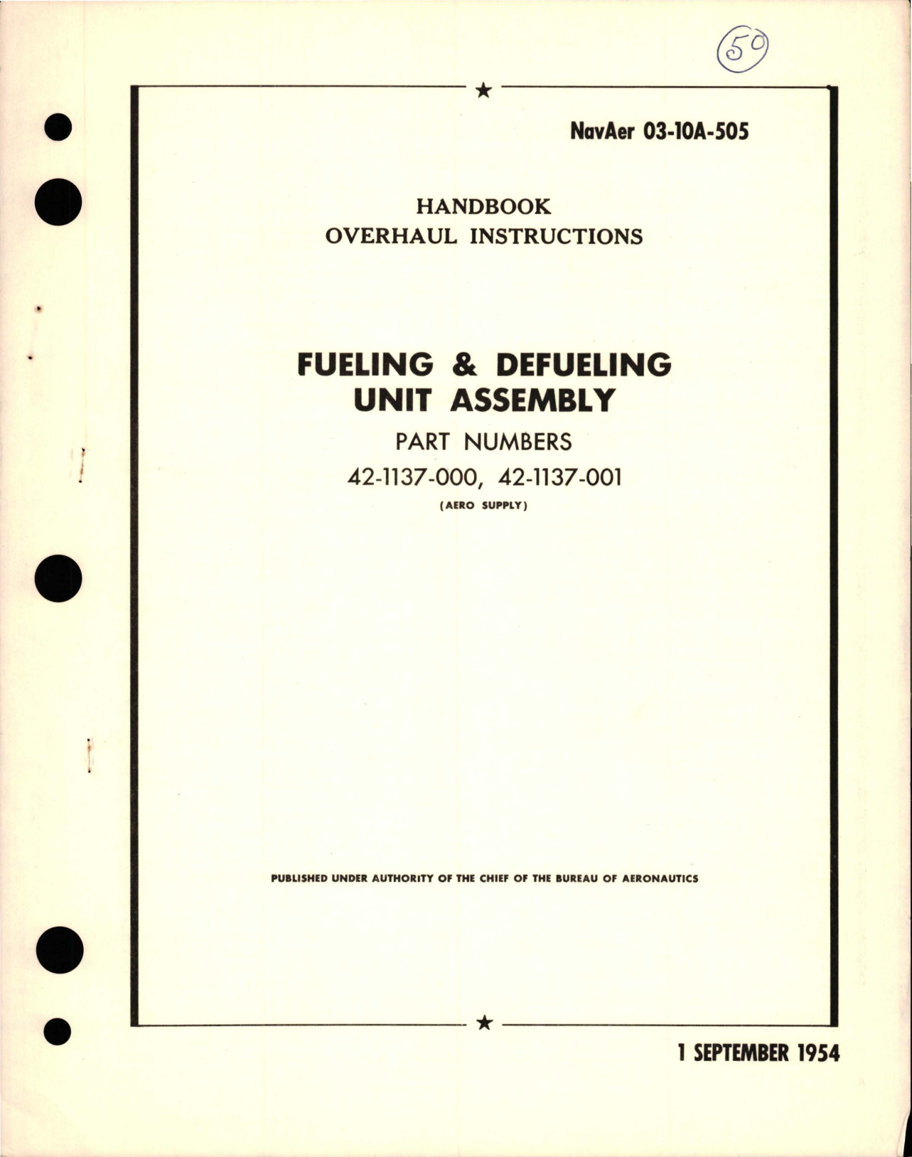 Sample page 1 from AirCorps Library document: Overhaul Instructions for Fueling and Defueling Unit Assembly - Parts 42-1137-000 and 42-1137-001
