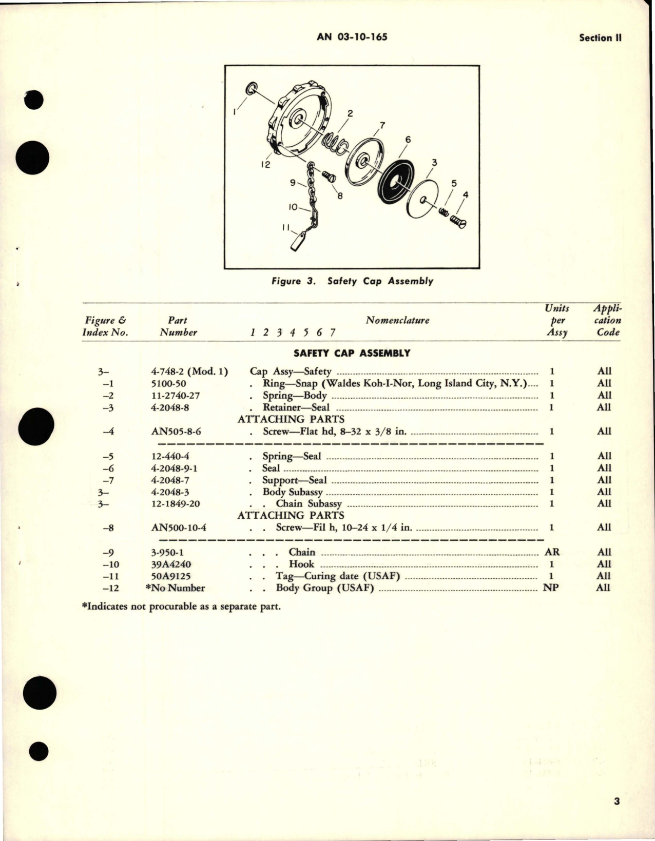 Sample page 5 from AirCorps Library document: Parts Catalog for Adapter Valve, Safety Cap, and Dual Diaphragm Unit - Part 1322-527058, 8-850-3
