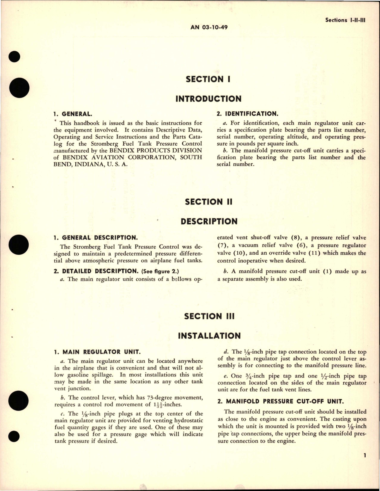 Sample page 5 from AirCorps Library document: Instructions with Parts Catalog for Fuel Tank Pressure Control