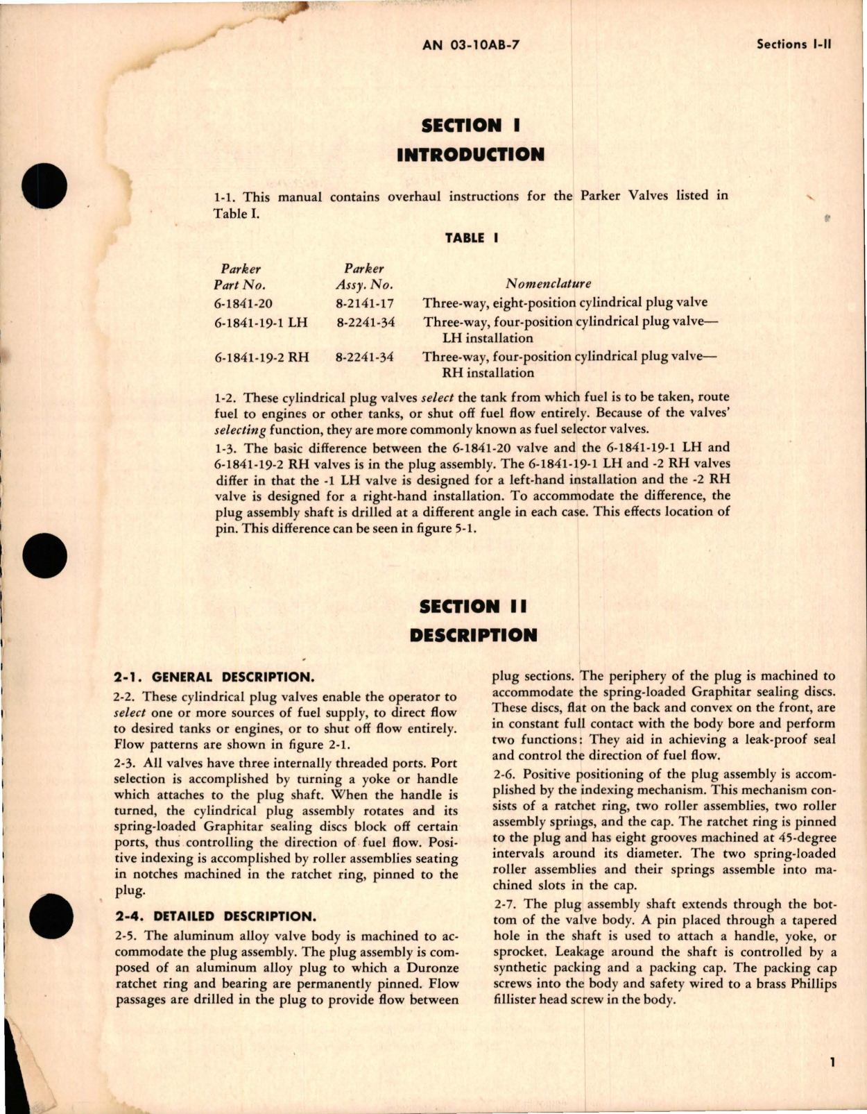 Sample page 5 from AirCorps Library document: Overhaul Instructions for Fuel Selector Valves - Cylindrical Plug Type