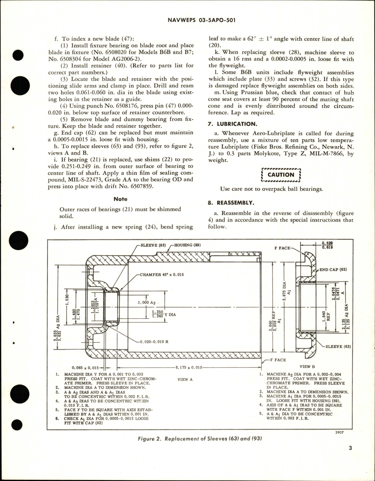 Sample page 5 from AirCorps Library document: Overhaul Instructions with Illustrated Parts Breakdown for Air Driven Generator Assembly - Parts 6509402, 6505115, and 6522875