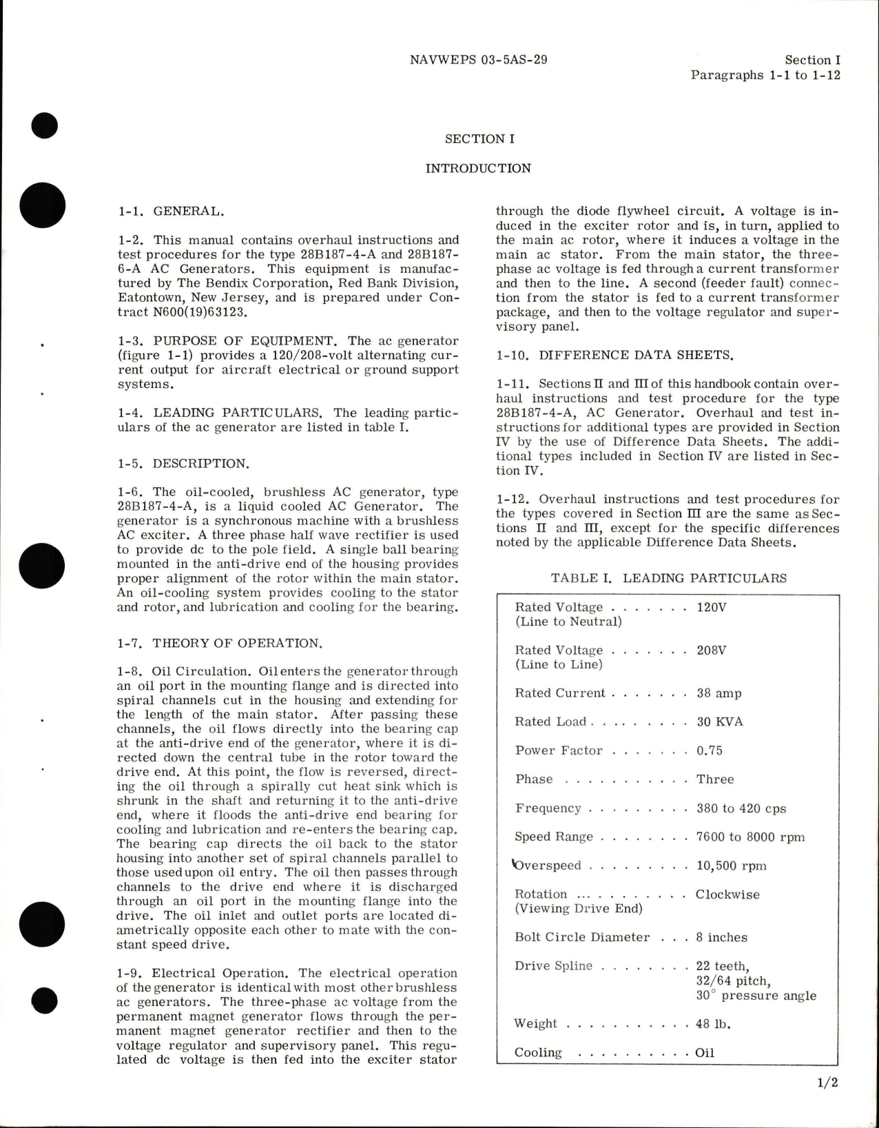 Sample page 5 from AirCorps Library document: Overhaul Instructions for AC Generator - Types 28B187-4-A and 28B187-6-A