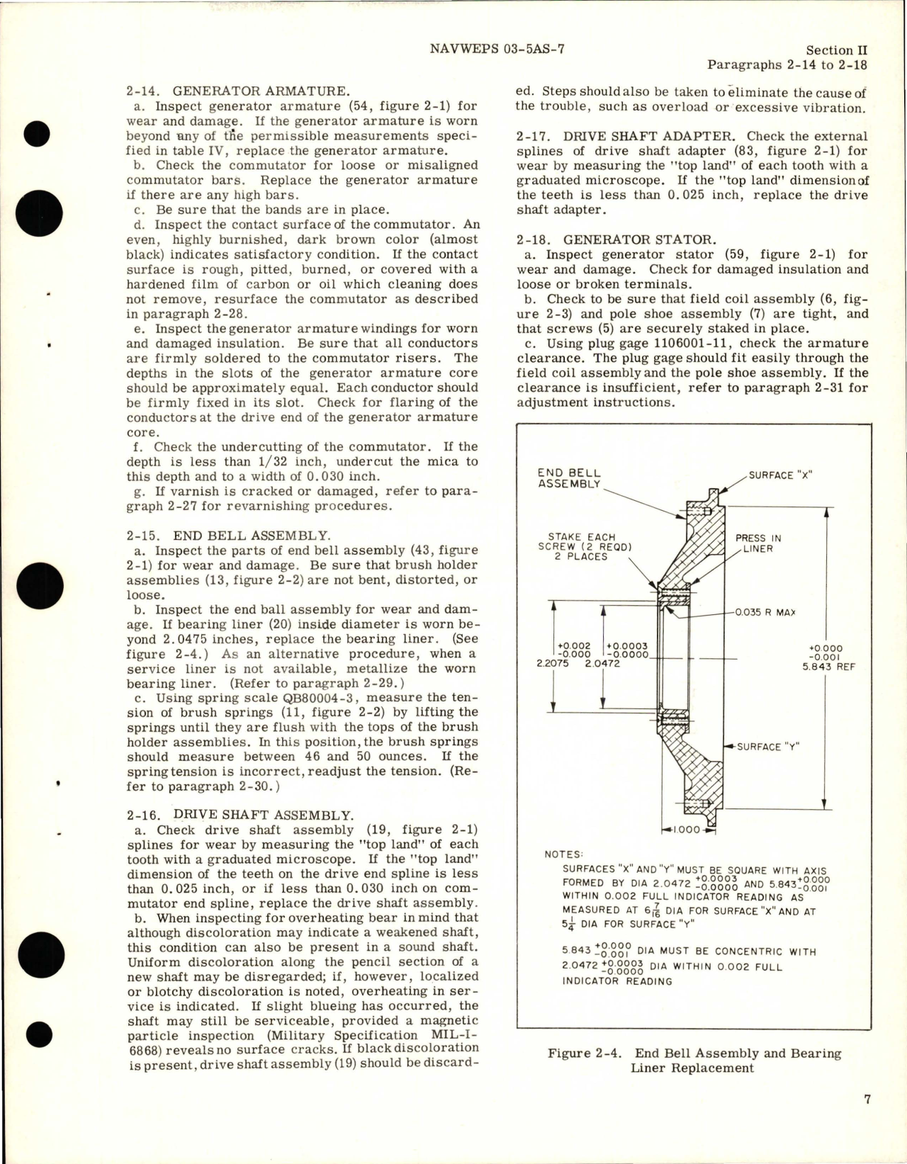 Sample page 5 from AirCorps Library document: Overhaul Instructions for Direct Current Generator (Starter Generator) 