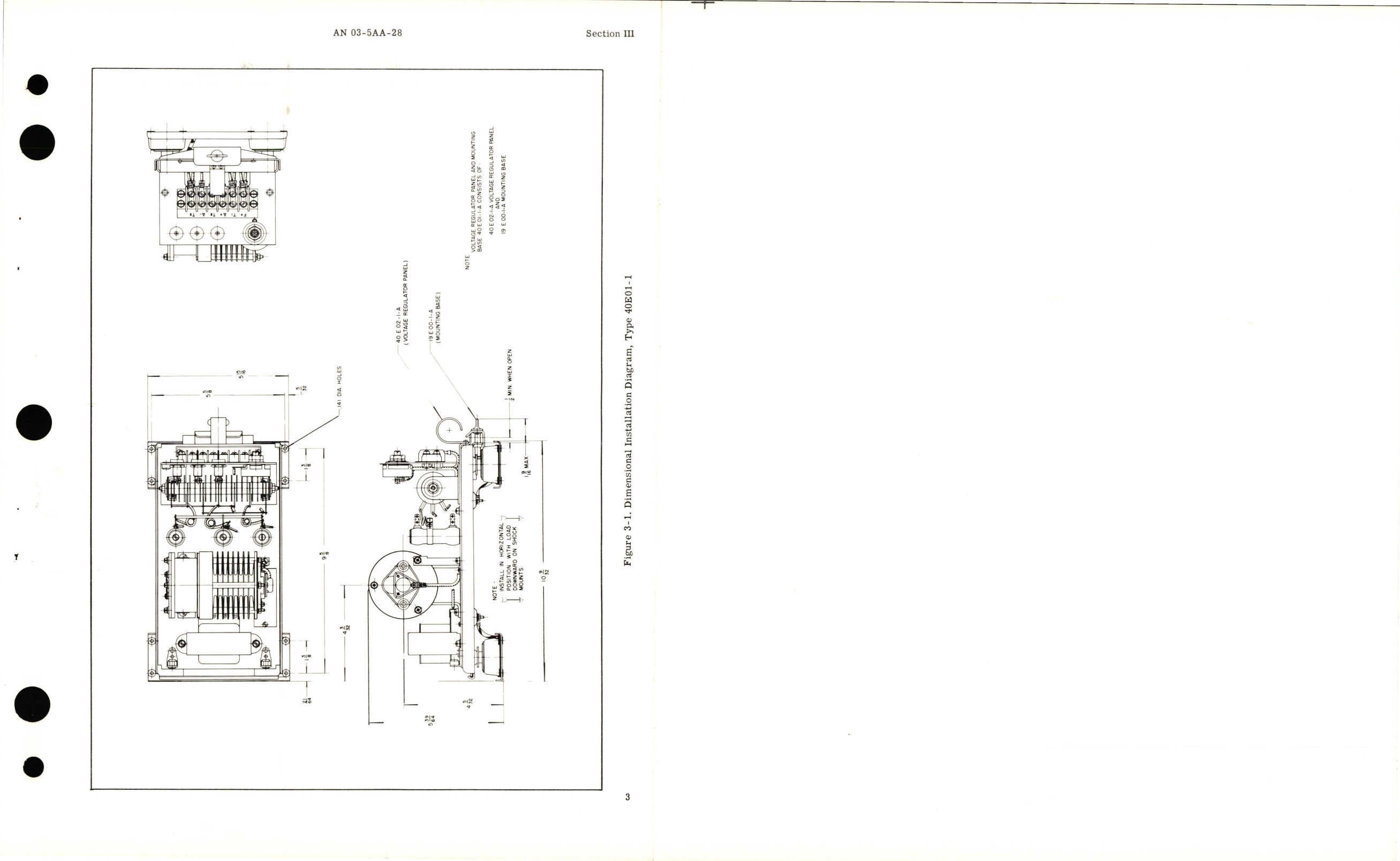 Sample page 7 from AirCorps Library document: Operation, Service, and Overhaul Instructions with Illustrated Parts Breakdown for Voltage Regulator Panel and Mounting Base Assembly 