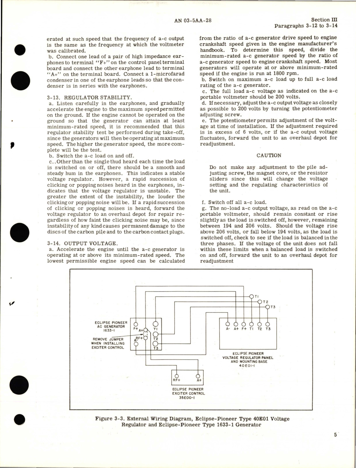 Sample page 9 from AirCorps Library document: Operation, Service, and Overhaul Instructions with Illustrated Parts Breakdown for Voltage Regulator Panel and Mounting Base Assembly 