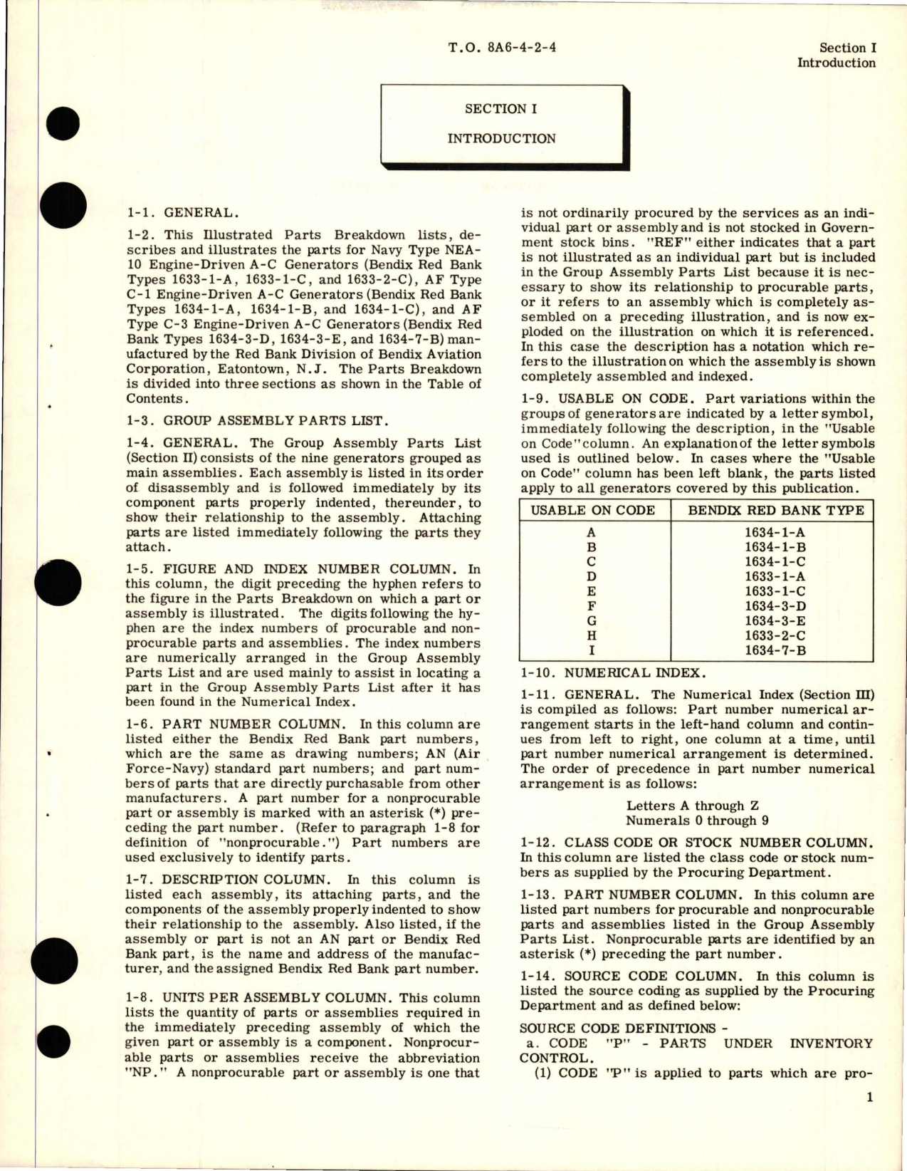 Sample page 5 from AirCorps Library document: Illustrated Parts Breakdown for Engine Driven AC Generators