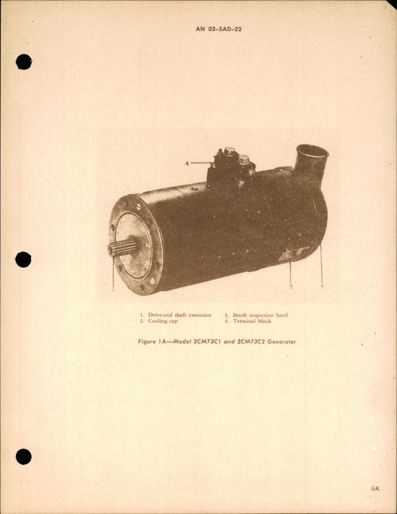 Sample page 5 from AirCorps Library document: Operation, Service, and Overhaul Instructions with Parts Catalog for Generators - Models 2CM73B7, 2CM73C1, and 2CM73C2