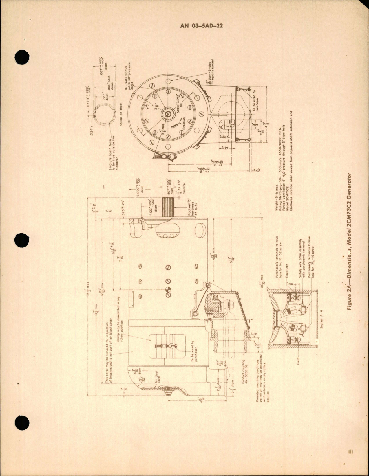 Sample page 7 from AirCorps Library document: Operation, Service, and Overhaul Instructions with Parts Catalog for Generators - Models 2CM73B7, 2CM73C1, and 2CM73C2