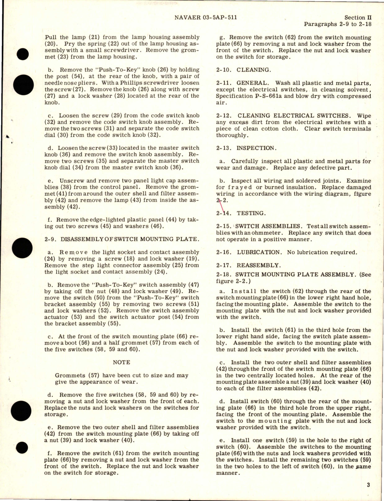 Sample page 7 from AirCorps Library document: Overhaul Instructions for Exterior Lights Control Box 