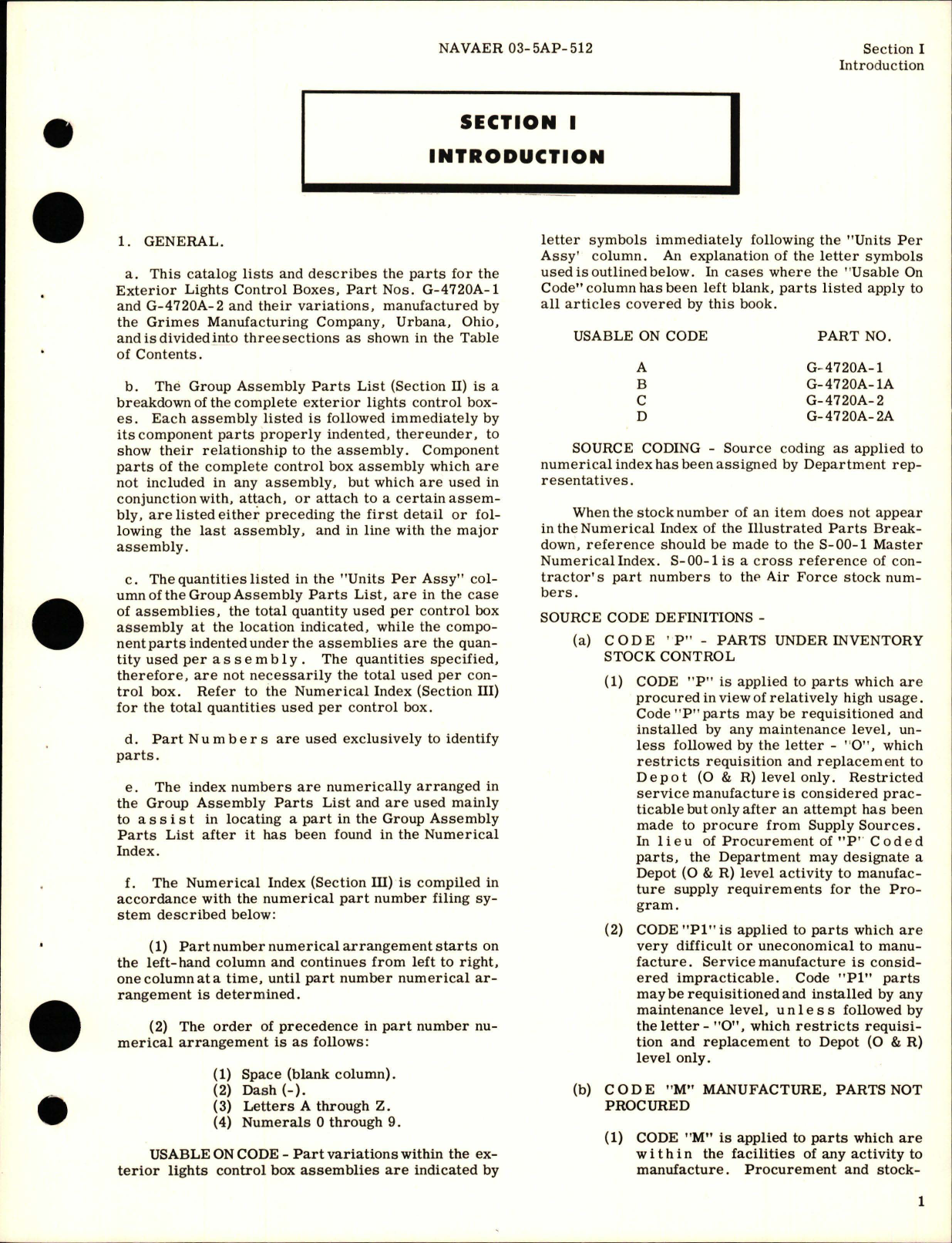 Sample page 5 from AirCorps Library document: Illustrated Parts Breakdown for Exterior Lights Control Box