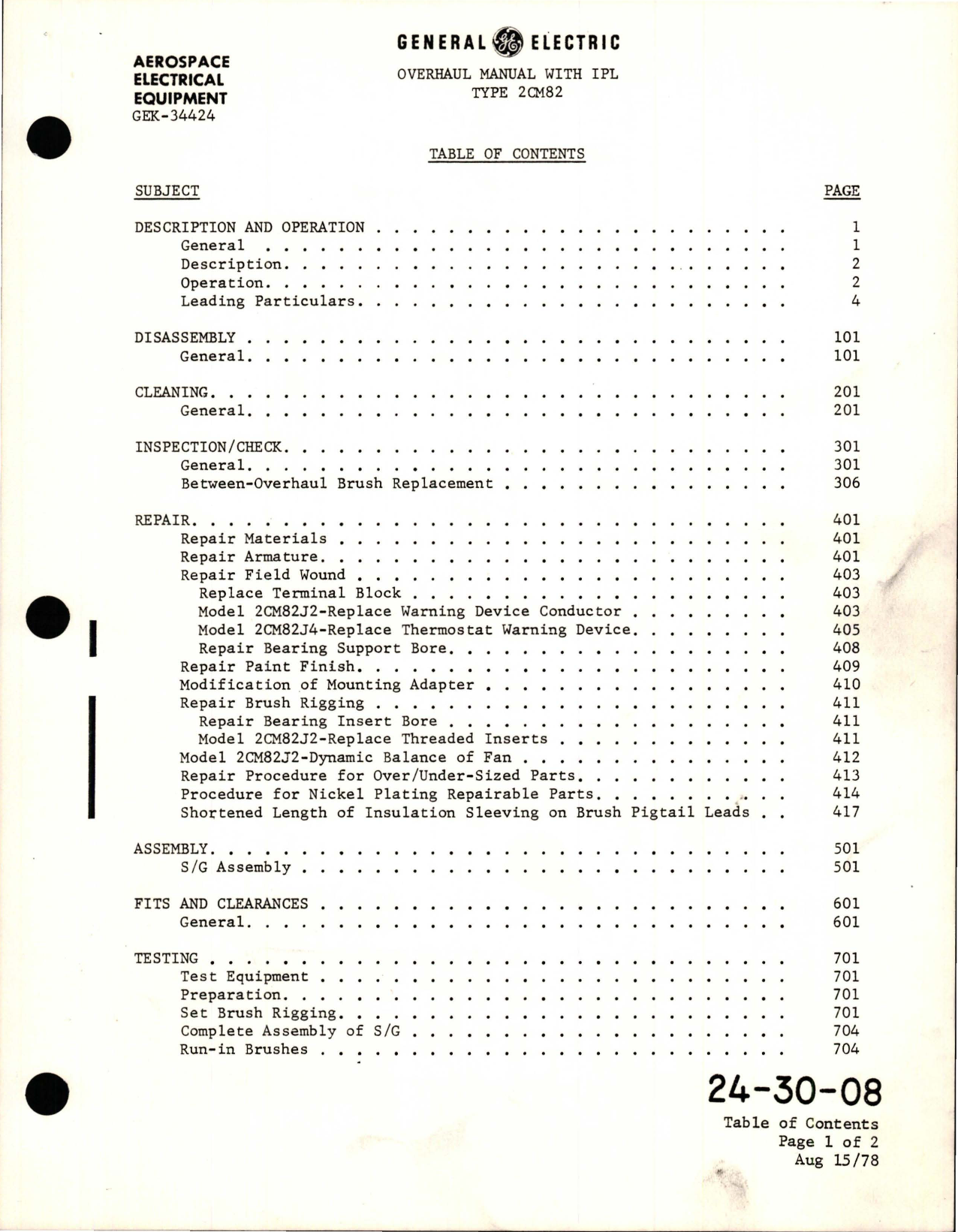 Sample page 9 from AirCorps Library document: Overhaul with Illustrated Parts List for DC Starter Generator - Models 2CM82J1, 2CM82J1B, 2CM82J2, and 2CM82J4 - Revision 3