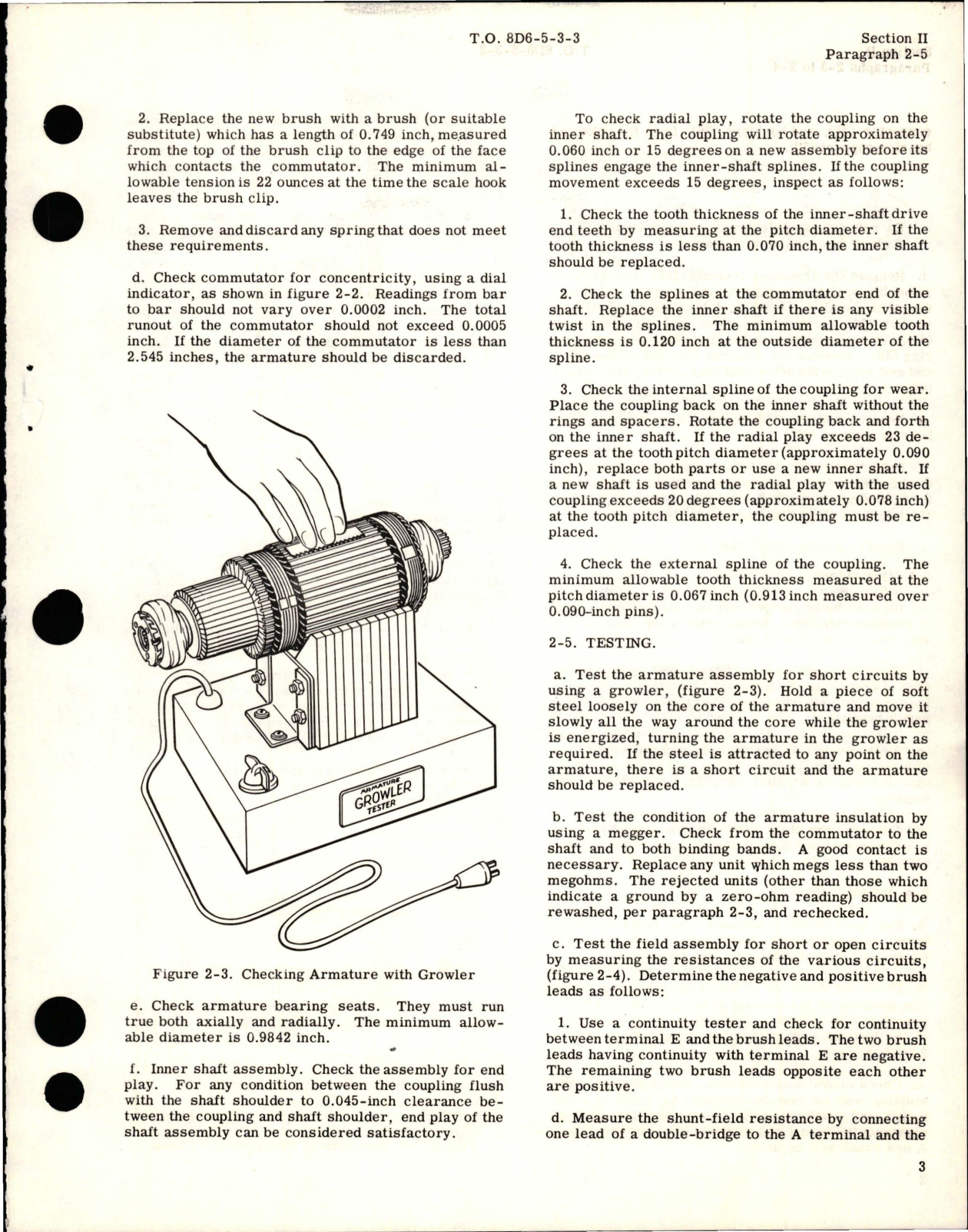 Sample page 9 from AirCorps Library document: Overhaul Instructions for Engine Driven Generator - Models 2CM75C10A, 2CM75C10B, and 2CM75C10BT 