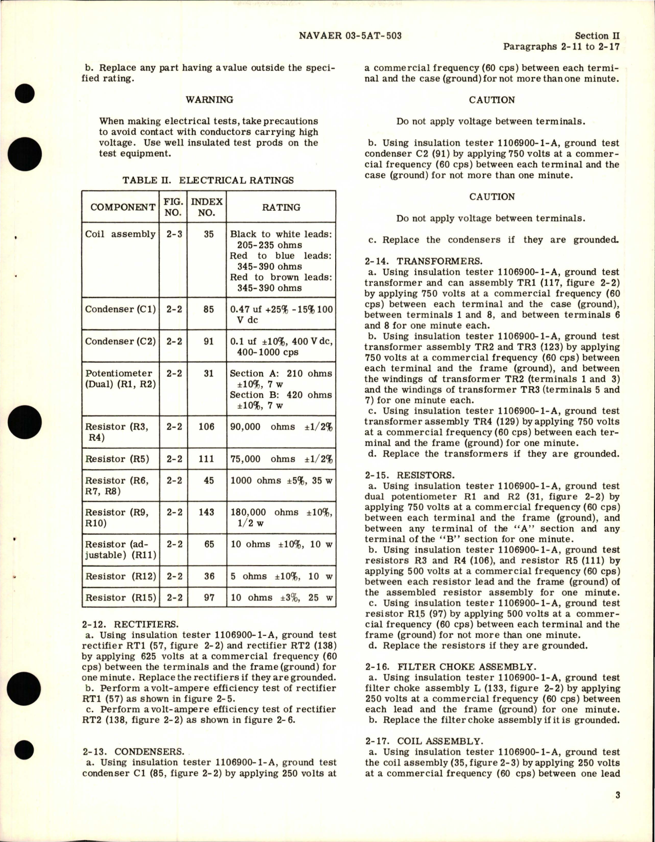 Sample page 7 from AirCorps Library document: Overhaul Instructions for Voltage Regulator and Mounting Base Assembly - Type 40E44-1-A 