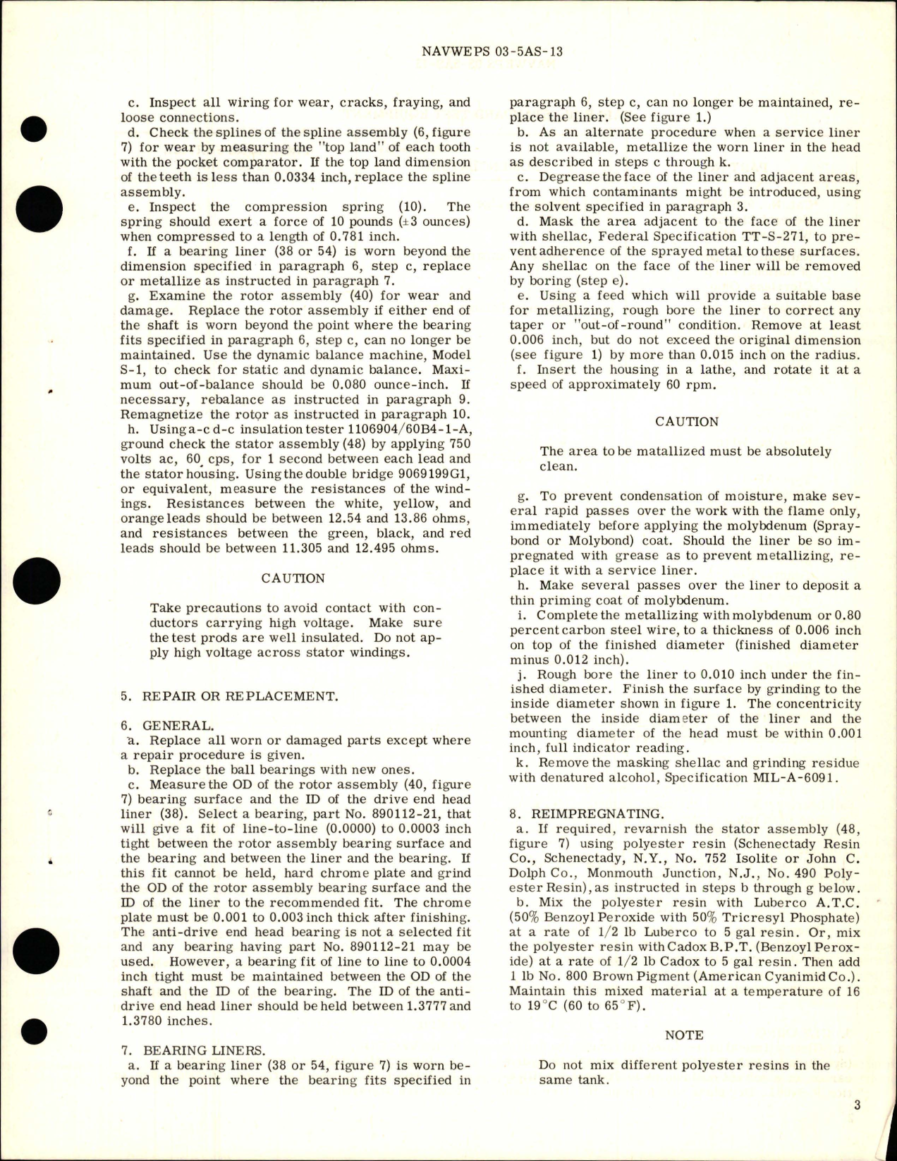 Sample page 5 from AirCorps Library document: Overhaul Instructions with Parts Breakdown for Generator Assembly - Type 28E04-1-E 