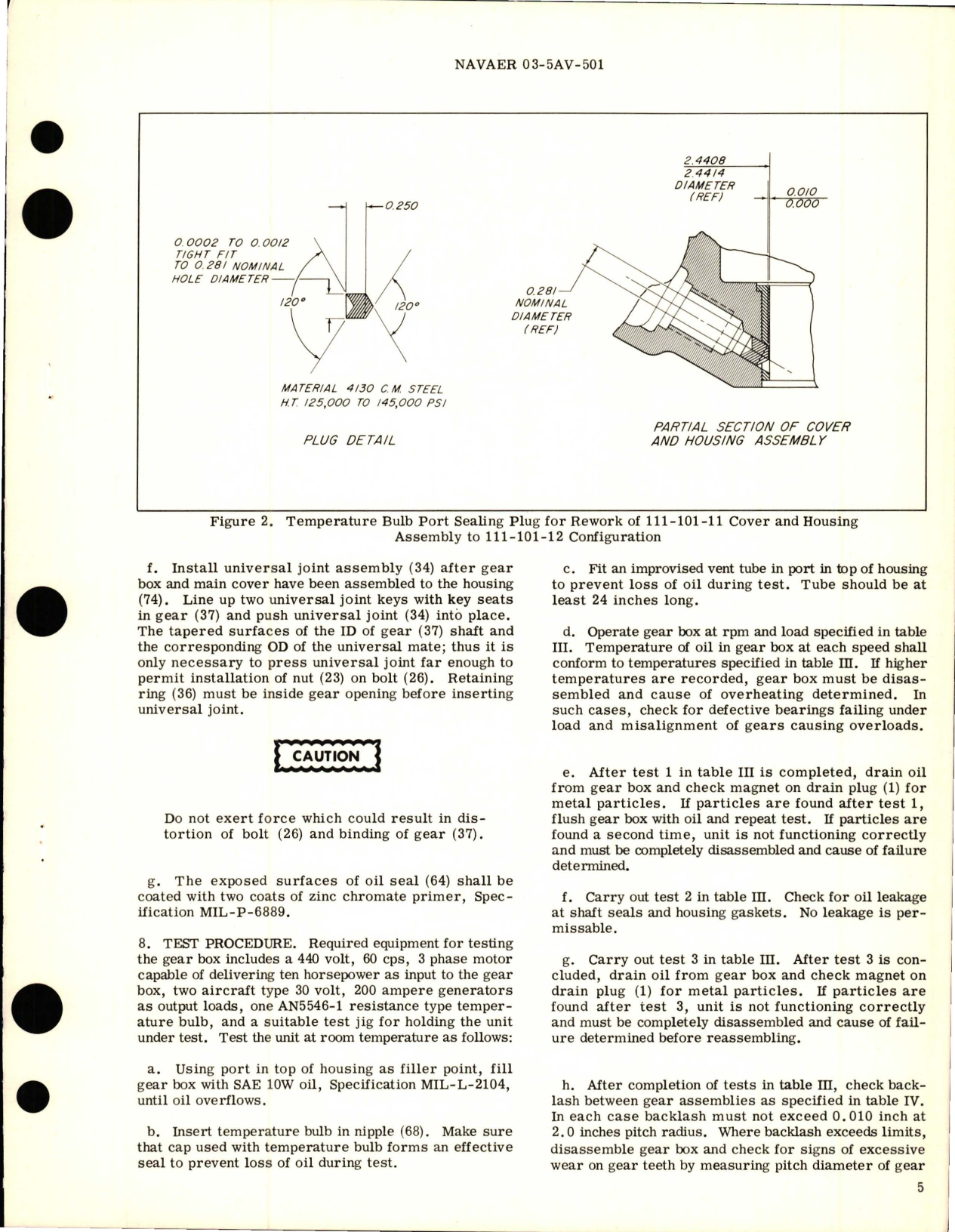 Sample page 5 from AirCorps Library document: Overhaul Instructions with Parts Breakdown for Generator and Alternator Drive Gear Box - Parts 111-100-11 and 111-100-12 