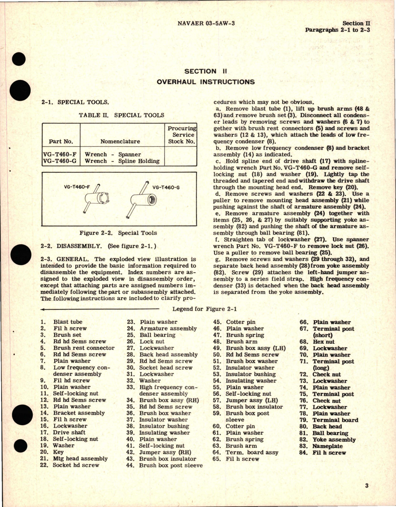 Sample page 7 from AirCorps Library document: Overhaul Instructions for Starter Generator - Parts VG-609, VG-609-11 - Types V30-25-A, V30-25-C