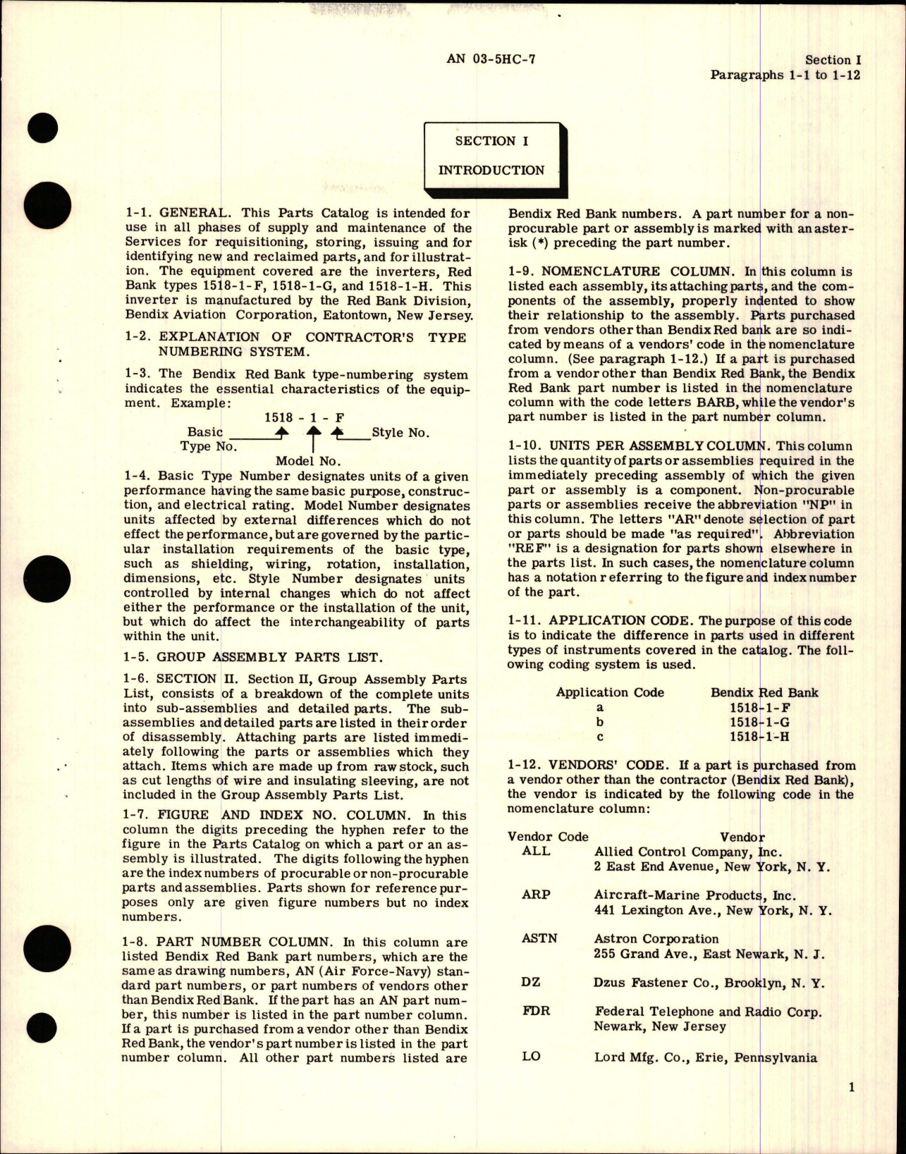 Sample page 5 from AirCorps Library document: Parts Catalog for Inverter 