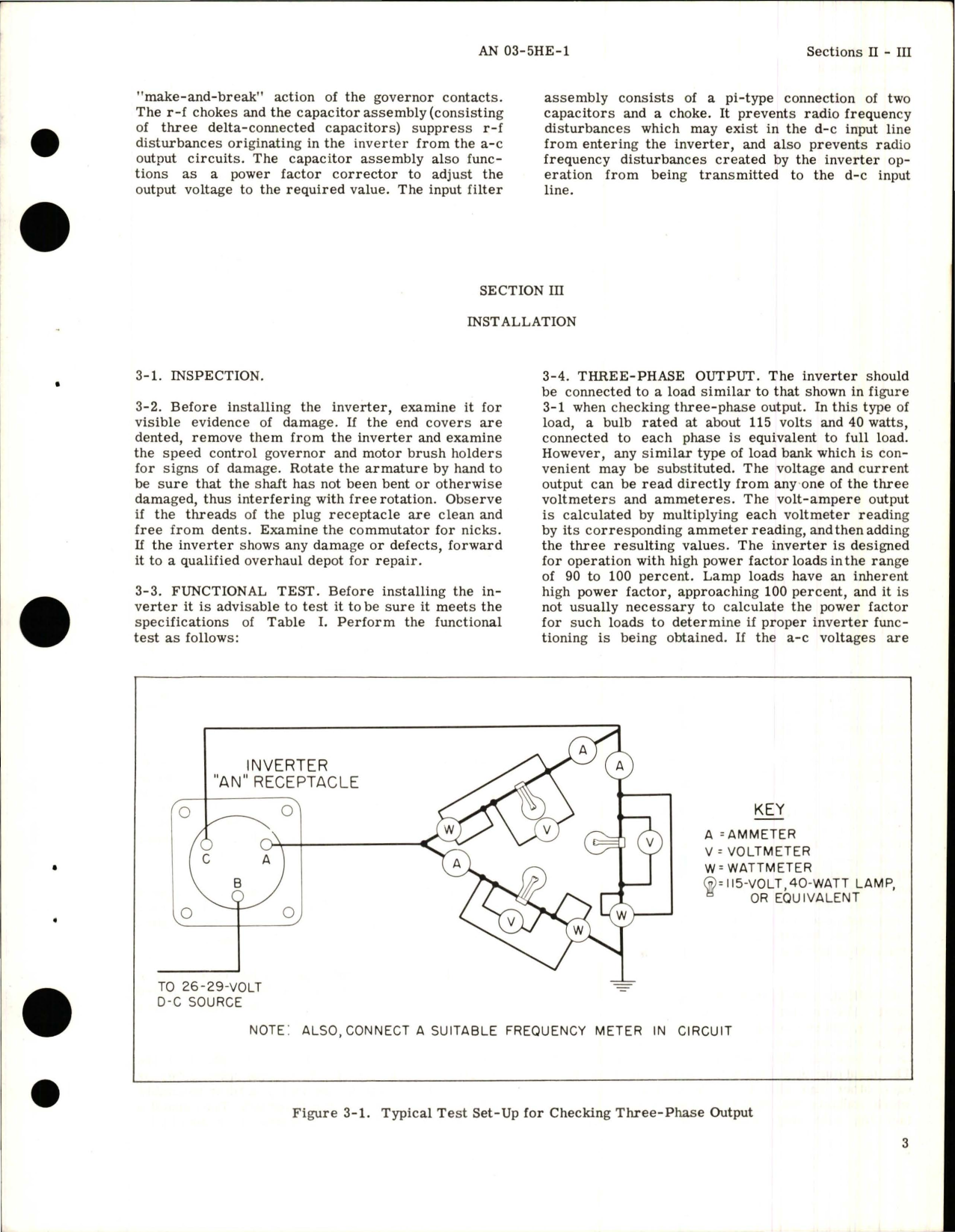 Sample page 7 from AirCorps Library document: Operation and Service Instructions for Inverter - Type DMZ3508M-PM3508G-X