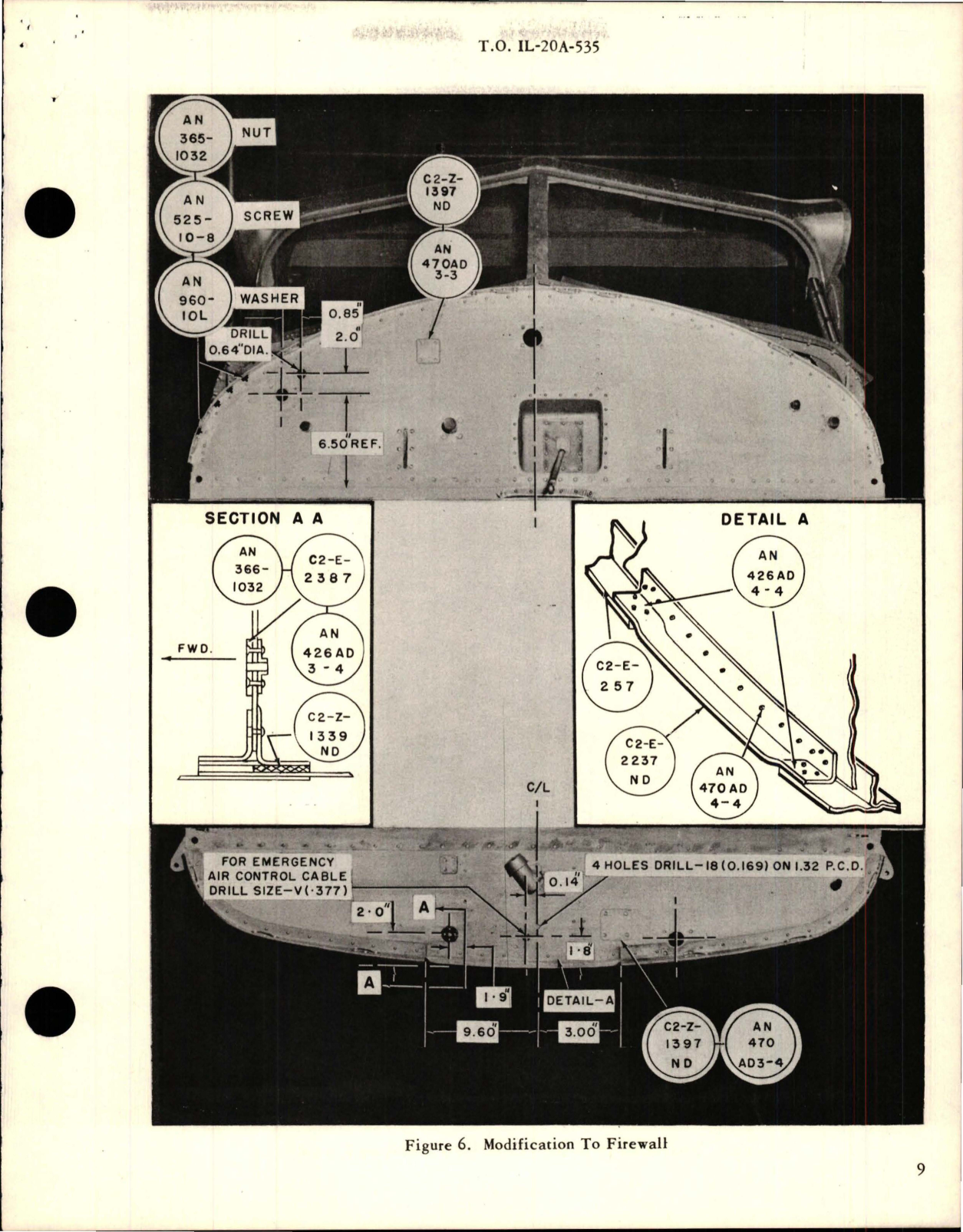 Sample page 9 from AirCorps Library document: Installation of All Weather Air Induction System - L-20A Series