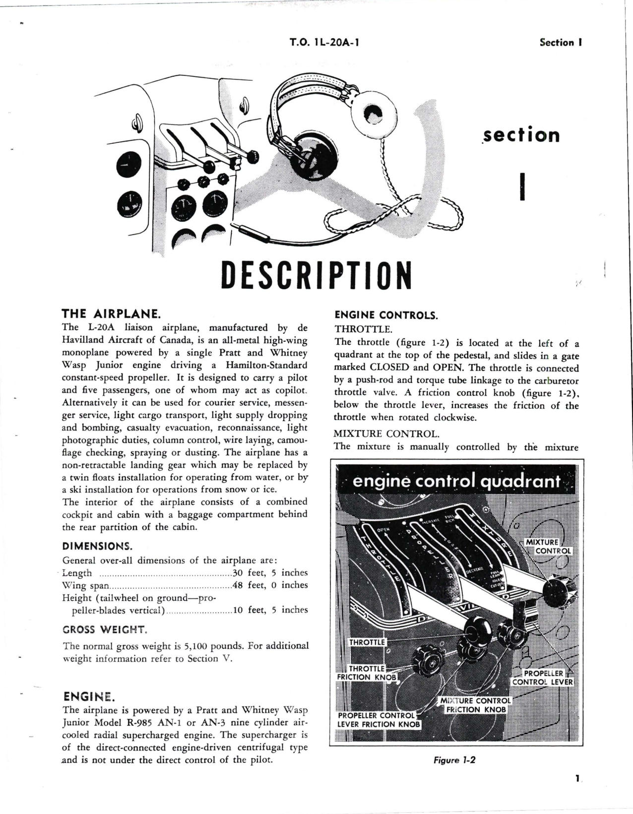 Sample page 7 from AirCorps Library document: Flight Handbook for L-20A