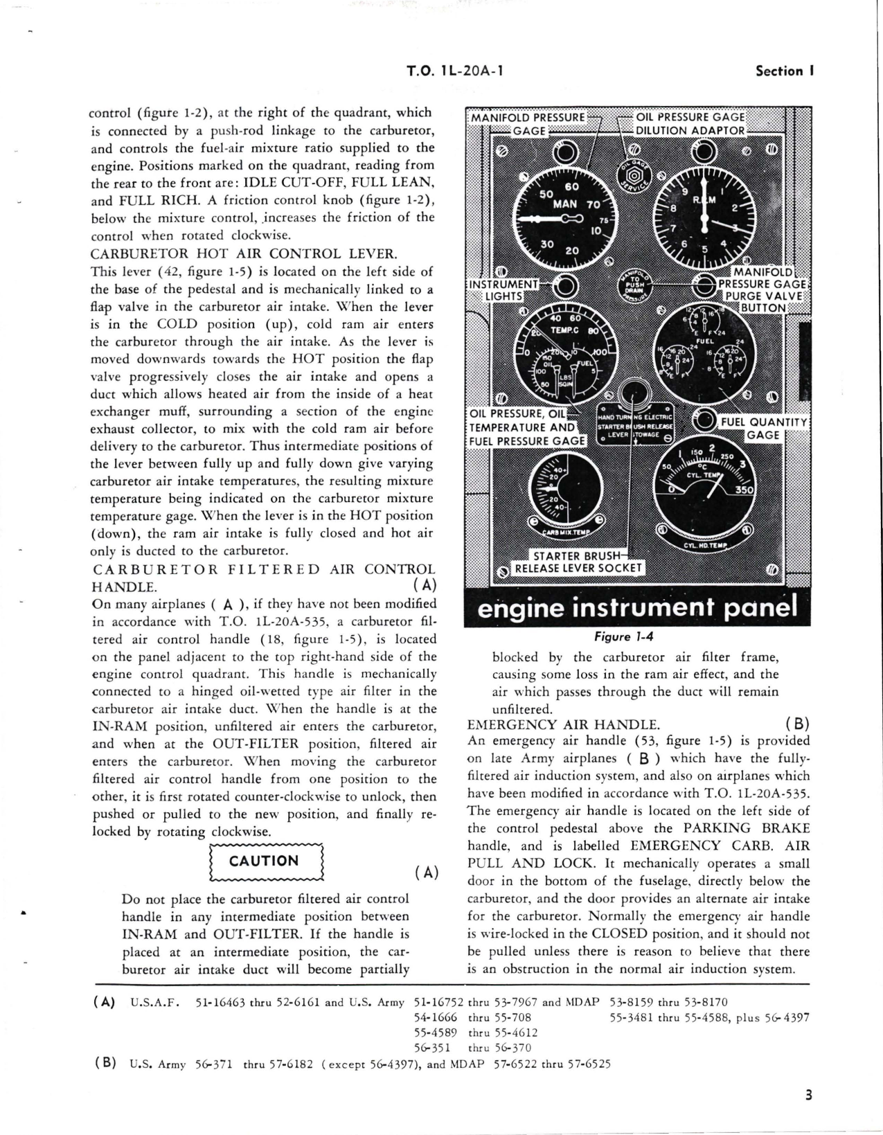 Sample page 9 from AirCorps Library document: Flight Handbook for L-20A