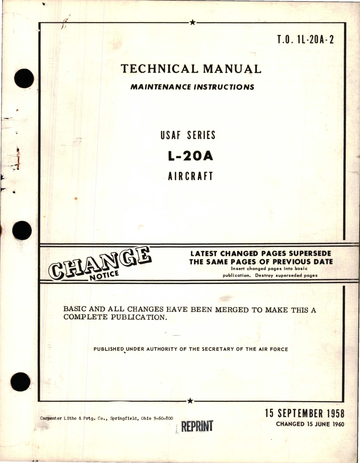 Sample page 7 from AirCorps Library document: Maintenance Instructions for L-20A