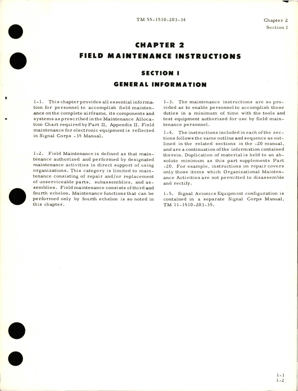 Sample page 9 from AirCorps Library document: Field Maintenance Manual for U-6A