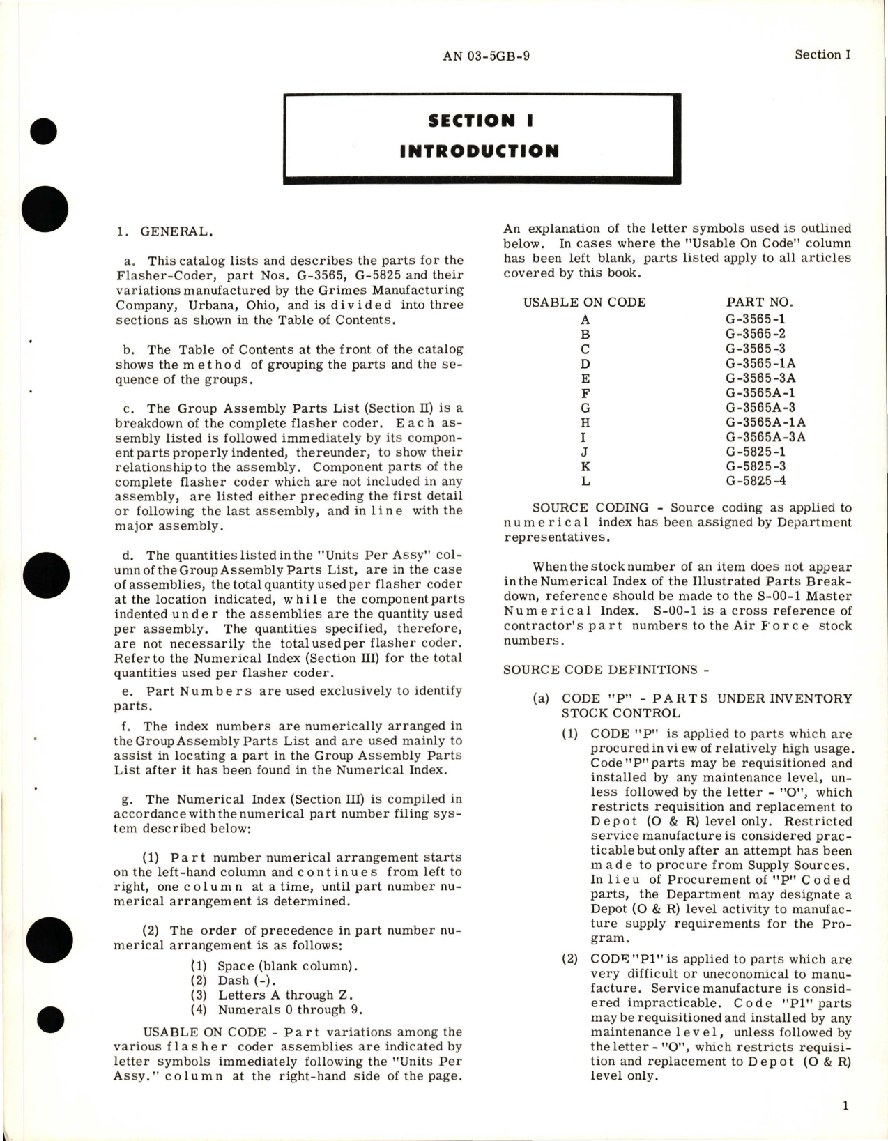 Sample page 5 from AirCorps Library document: Illustrated Parts Breadown for Flasher Coder Assembly 