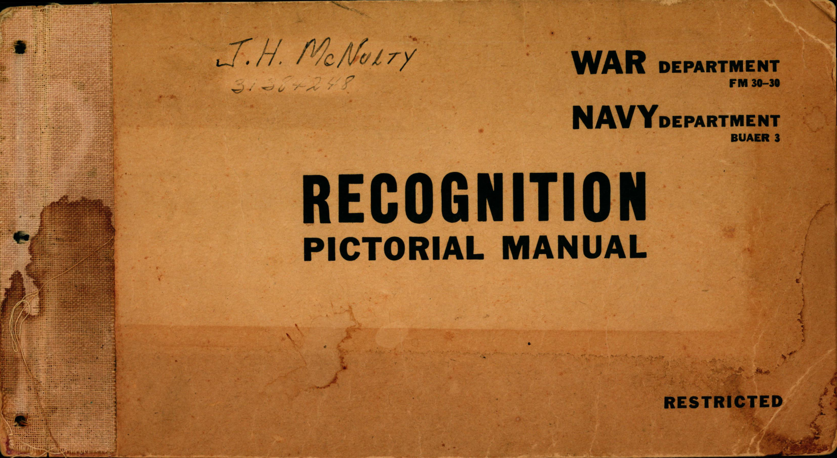 Sample page 1 from AirCorps Library document: Recognition Pictorial Manual