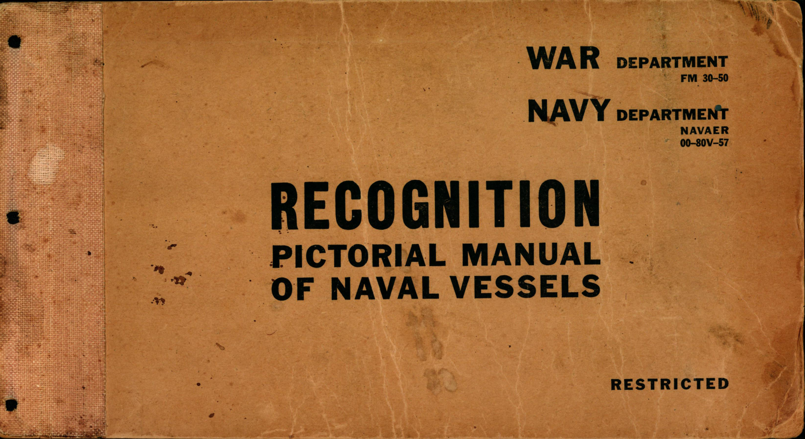 Sample page 1 from AirCorps Library document: Recognition Pictorial Manual of Naval Vessels