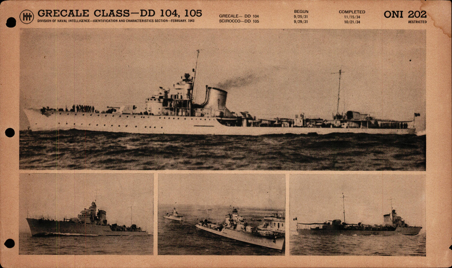 Sample page 7 from AirCorps Library document: Recognition Pictorial Manual of Naval Vessels