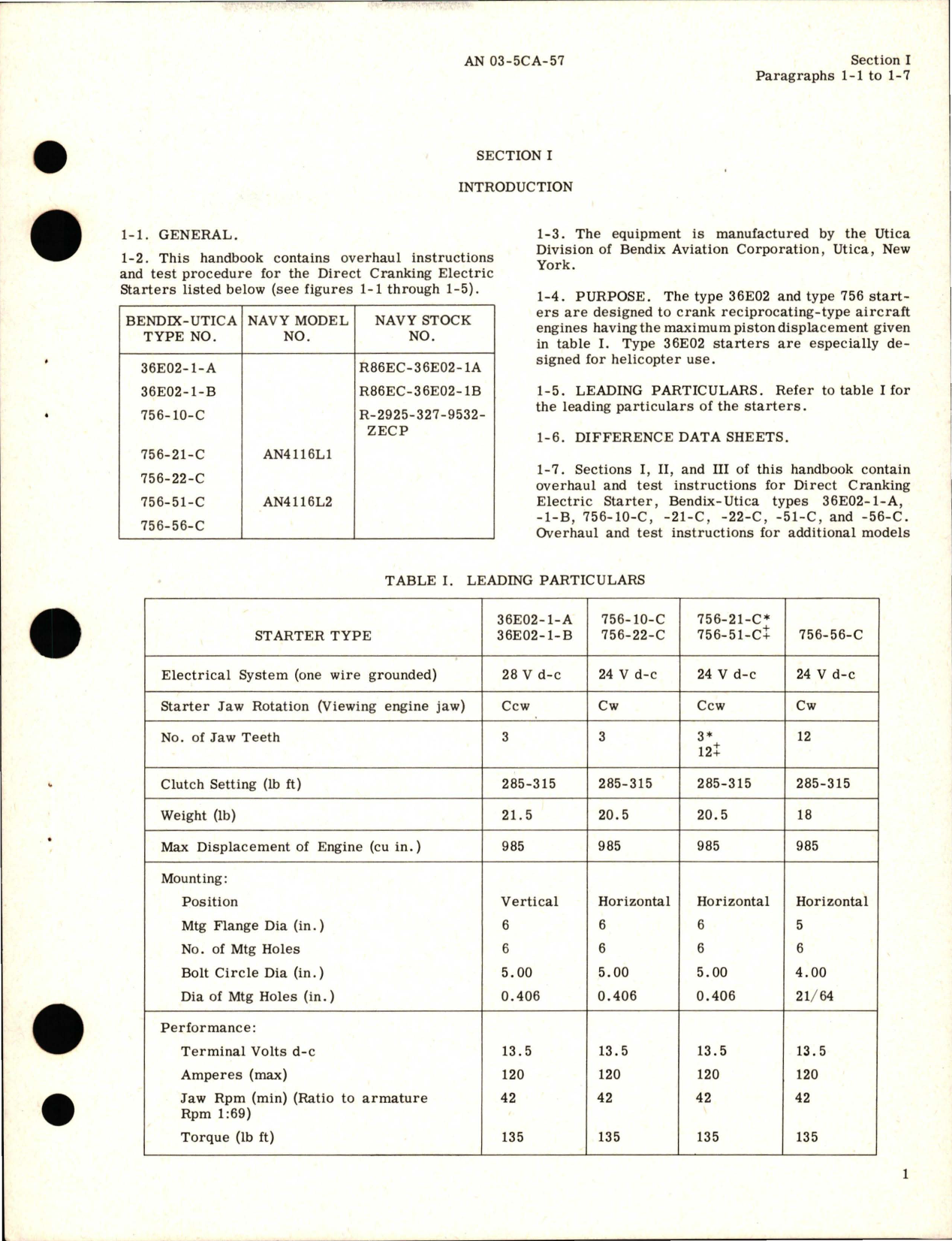 Sample page 5 from AirCorps Library document: Overhaul Instructions for Direct Cranking Electric Starters 