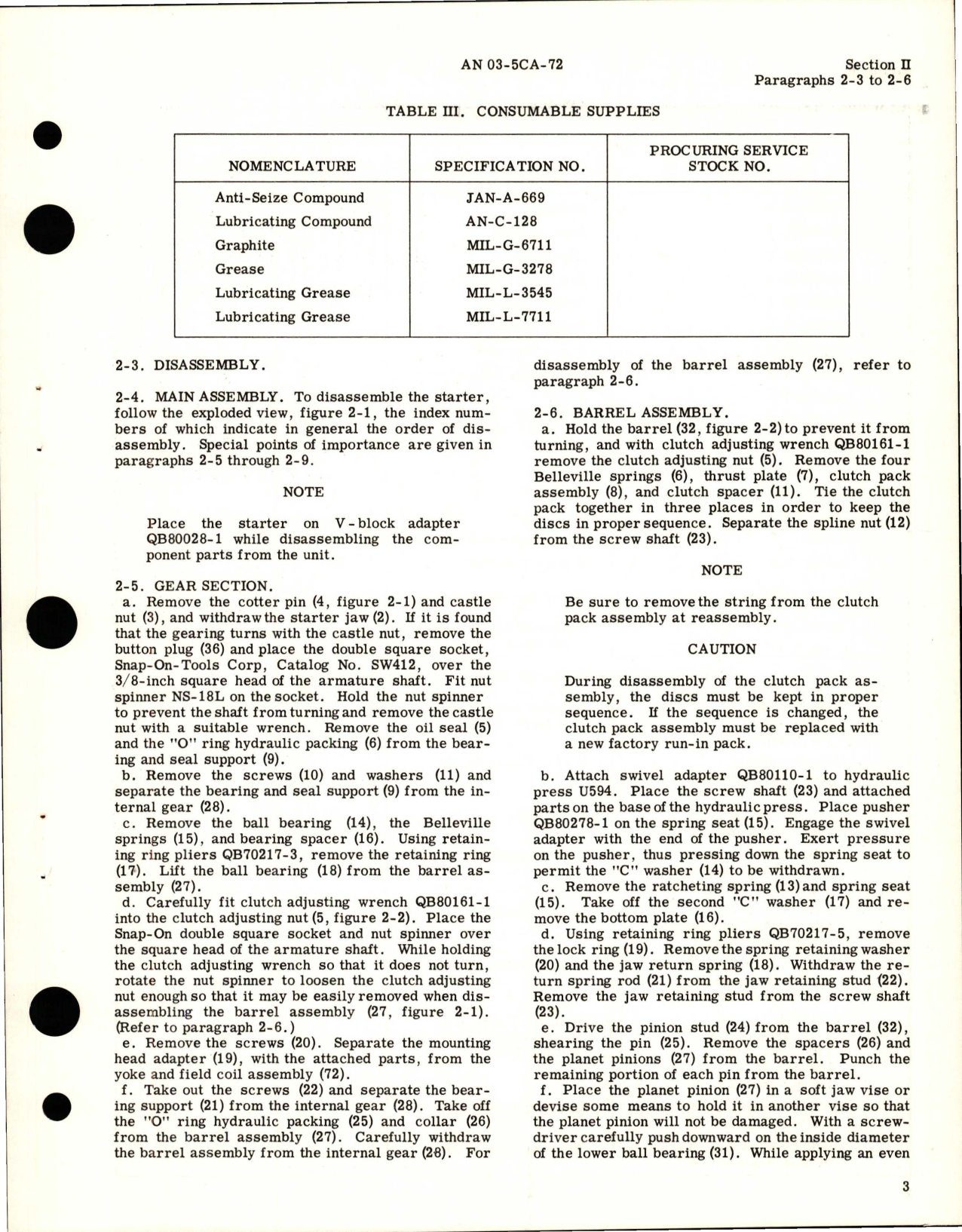 Sample page 7 from AirCorps Library document: Overhaul Instructions for Starters 