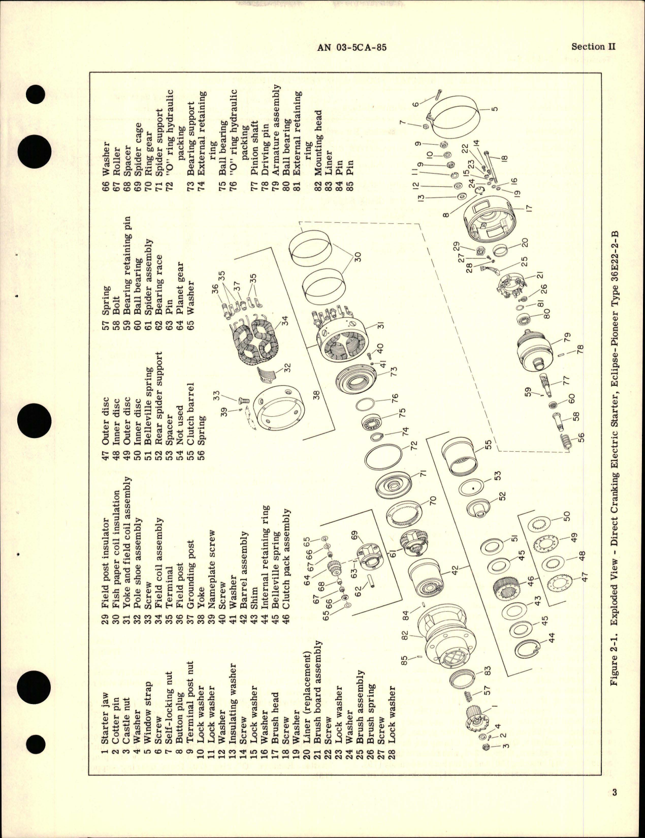 Sample page 7 from AirCorps Library document: Overhaul Instructions for Direct Cranking Electric Starter - Parts 36E22-2-B and 36E22-2-C 