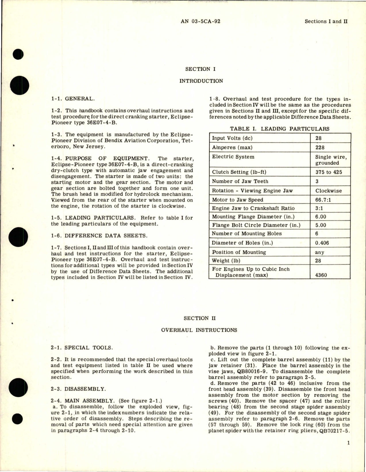 Sample page 5 from AirCorps Library document: Overhaul Instructions for Direct-Cranking Starter - Part 36E07-4-B