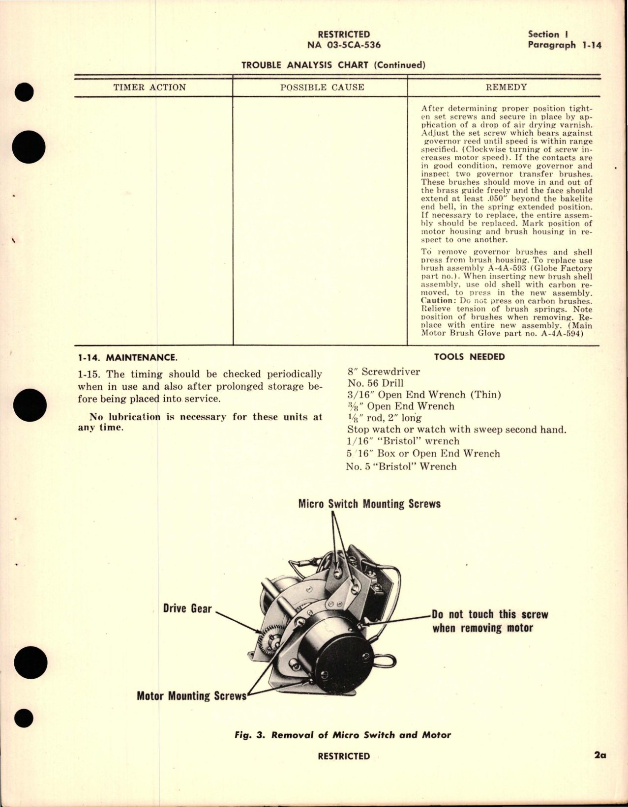 Sample page 9 from AirCorps Library document: Operation, Service, Overhaul Instructions with Parts Catalog for Starter Timer Control - Model HY-51