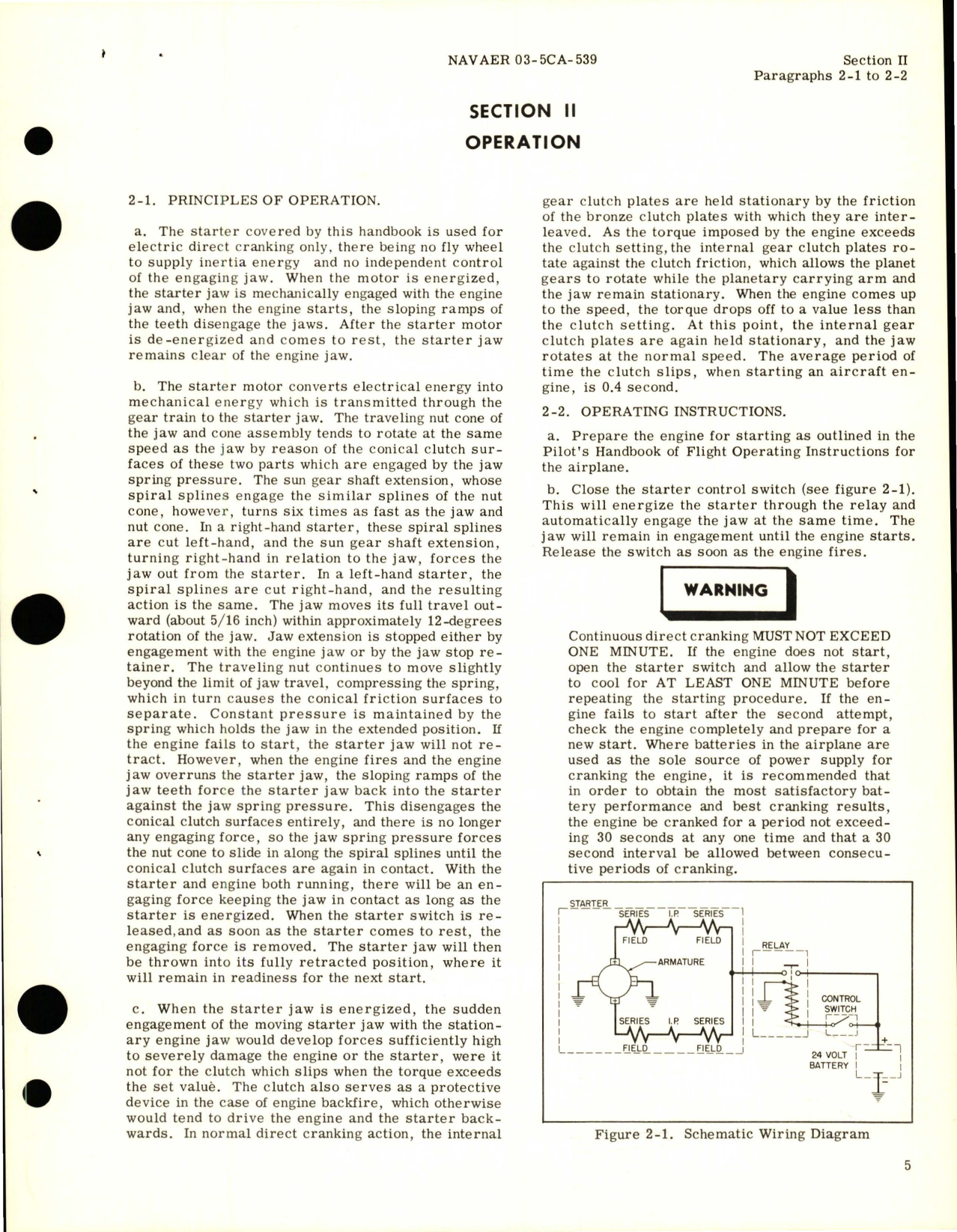 Sample page 9 from AirCorps Library document: Operation and Service Instructions for Engine Starter - Model JH 6 Series