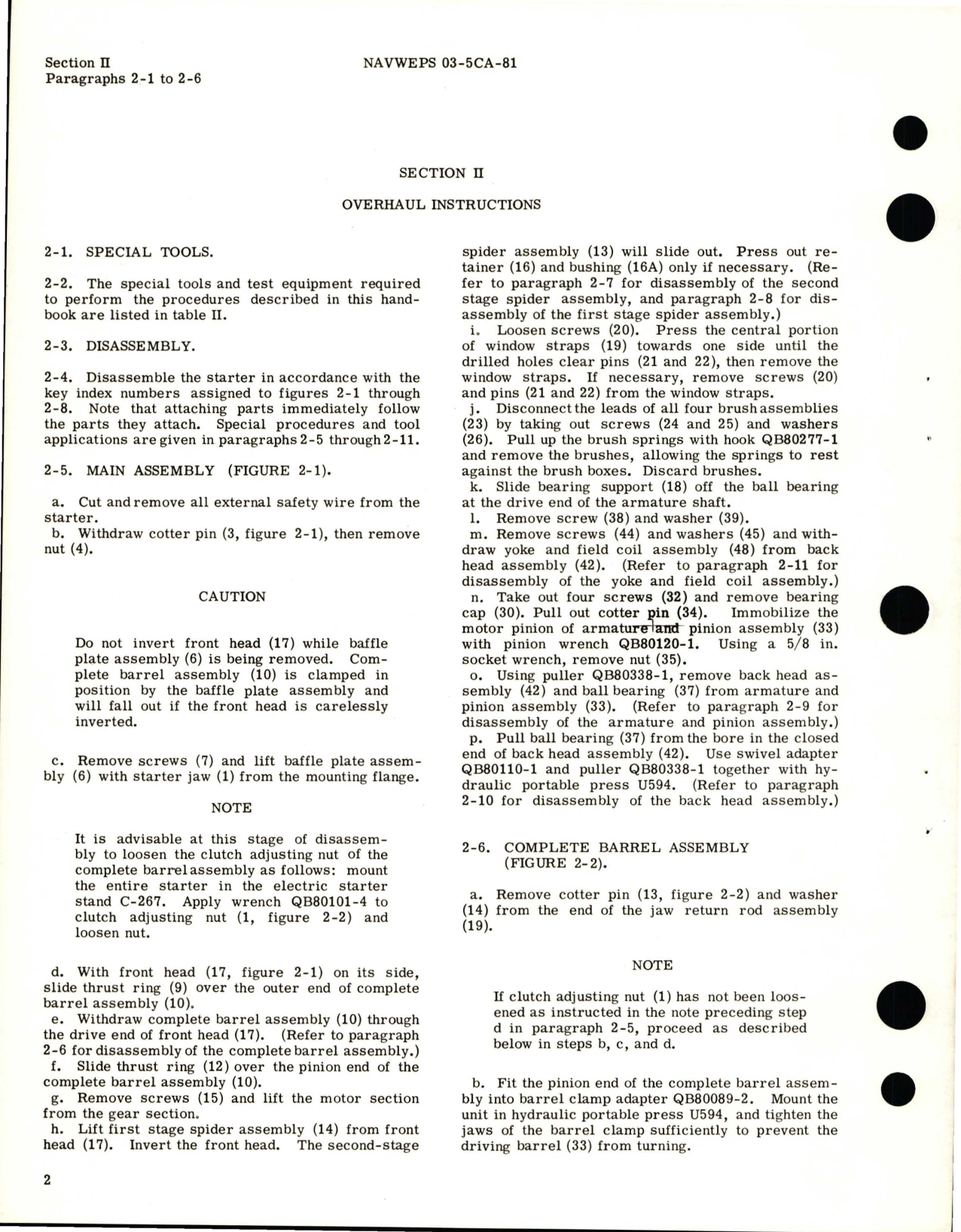 Sample page 8 from AirCorps Library document: Overhaul Instructions for Direct-Cranking Electric Starter 