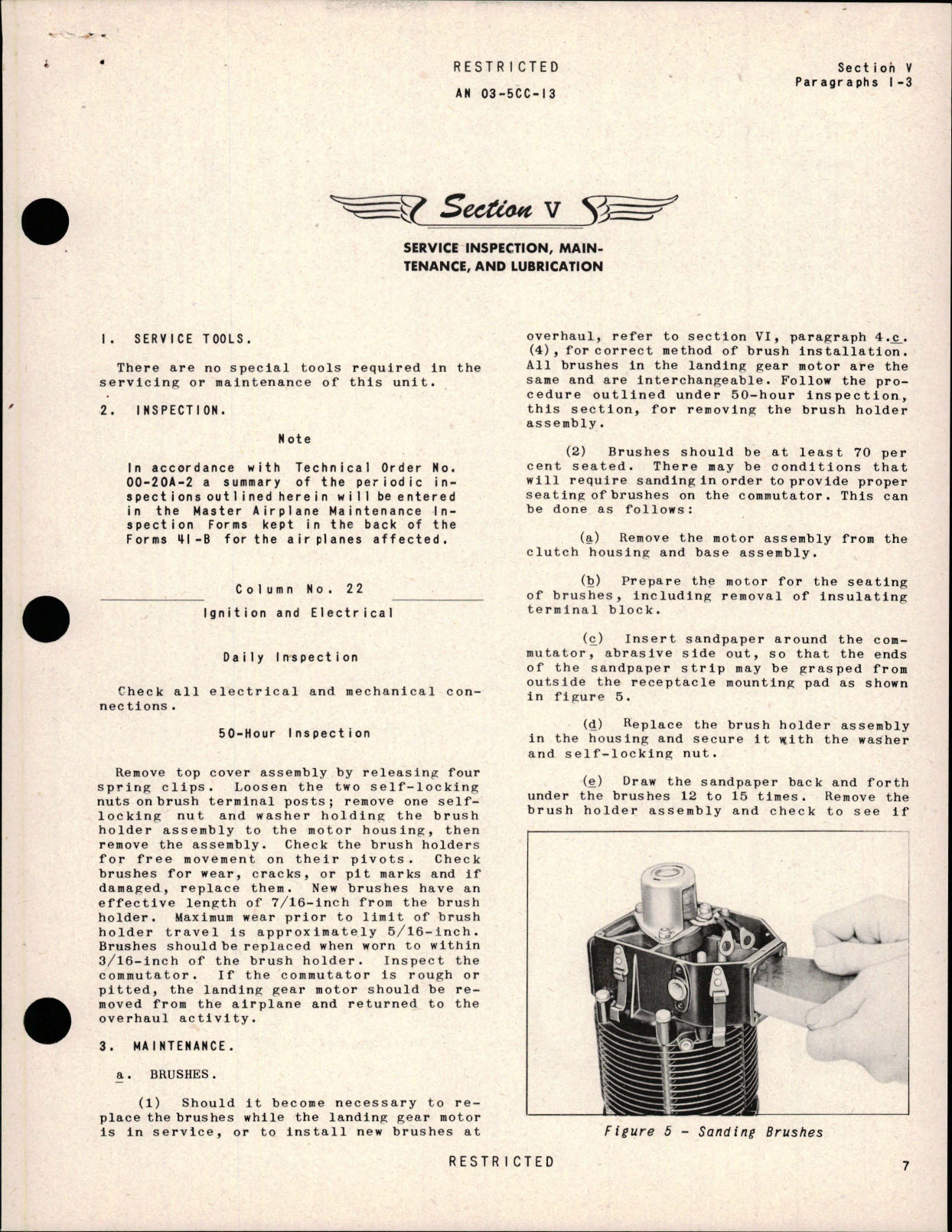 Sample page 5 from AirCorps Library document: Revision to Operation, Service, and Overhaul Instructions with Parts Catalog for Landing Wheel Retracting Motor - Model JH 10440