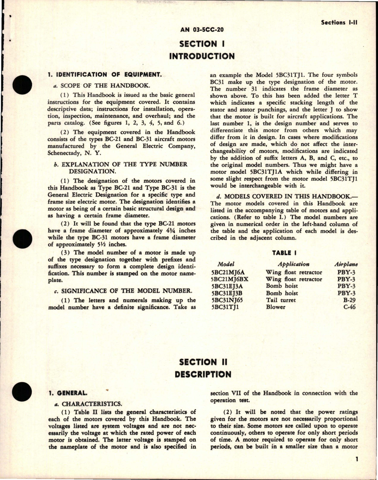 Sample page 5 from AirCorps Library document: Instructions with Parts Catalog for Aircraft Motors - Models 5BC21 and 5BC31 Series 