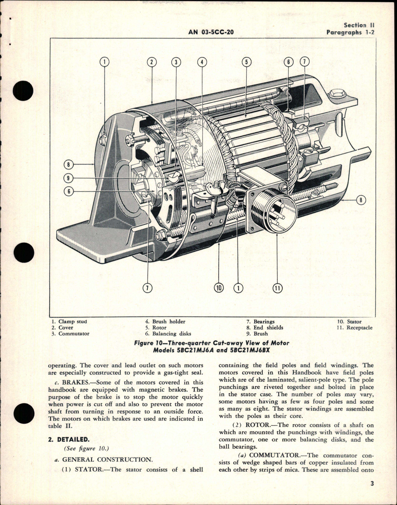 Sample page 7 from AirCorps Library document: Instructions with Parts Catalog for Aircraft Motors - Models 5BC21 and 5BC31 Series 