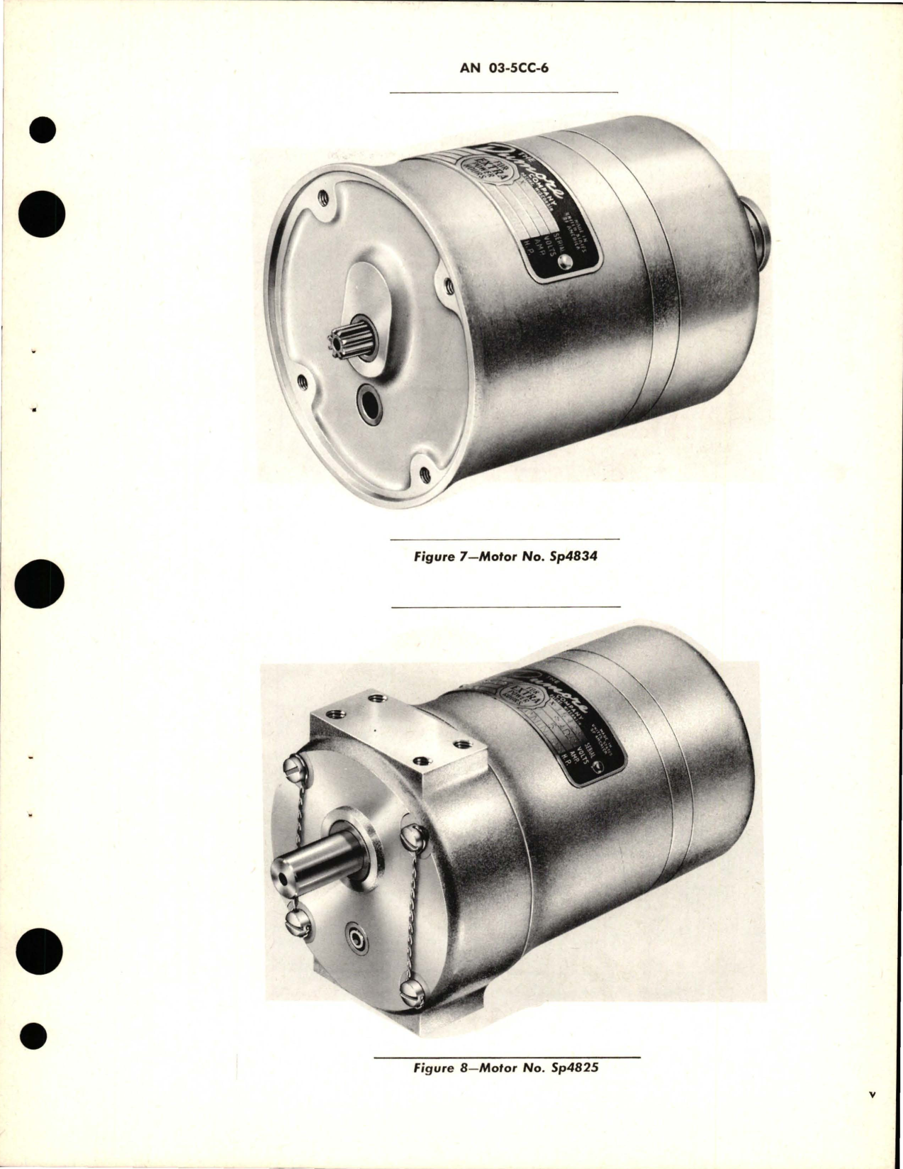 Sample page 7 from AirCorps Library document: Operation, Service, and Overhaul Instructions with Parts Catalog for Fractional Horsepower Electric Motors