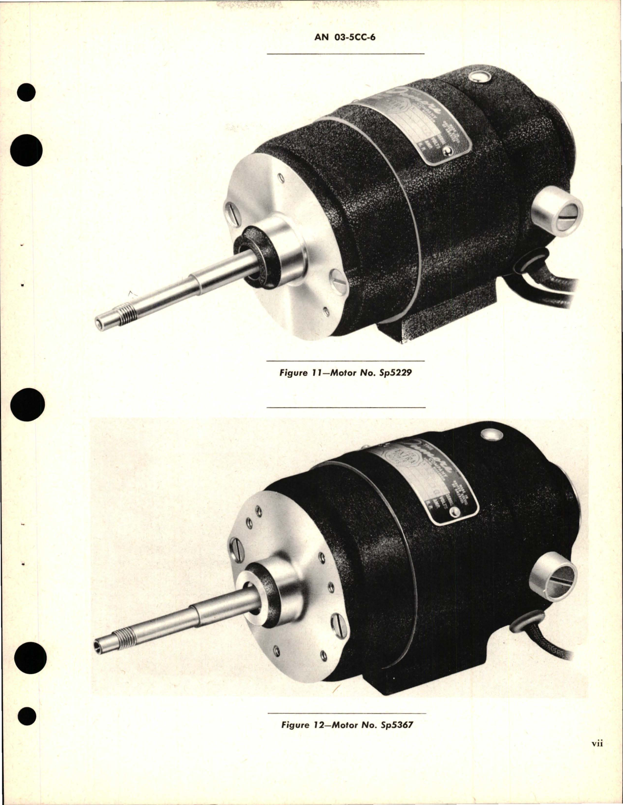 Sample page 9 from AirCorps Library document: Operation, Service, and Overhaul Instructions with Parts Catalog for Fractional Horsepower Electric Motors