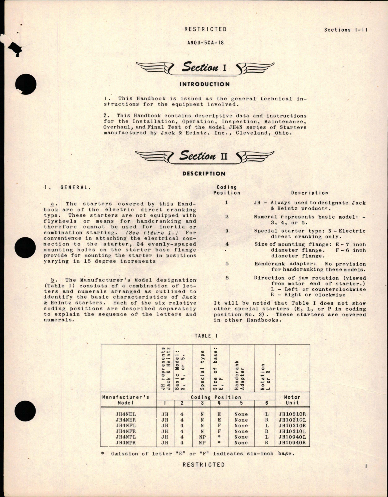 Sample page 5 from AirCorps Library document: Instructions with Parts Catalog for Starters